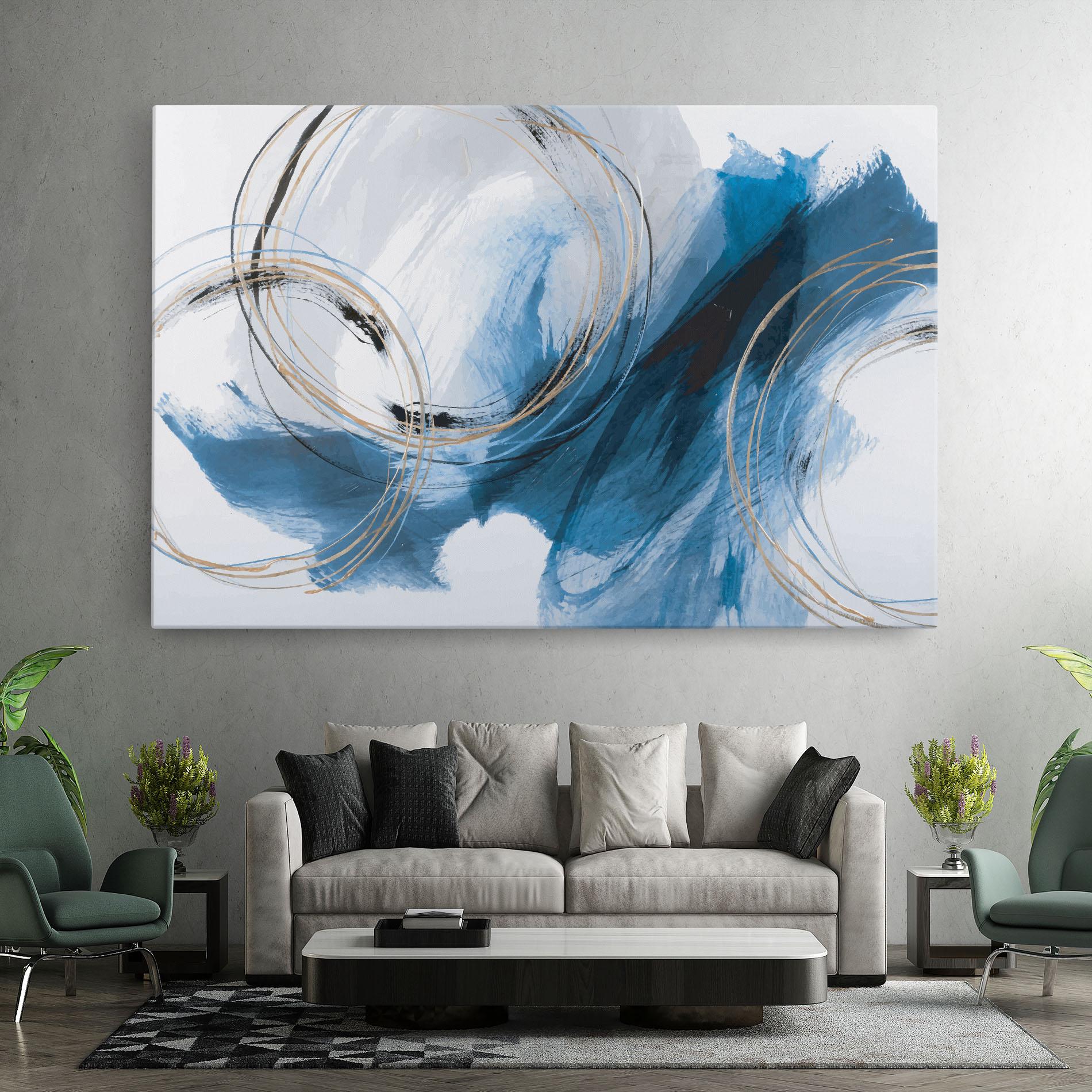 Leinwandbild Beautiful Abstract Painting mockup 7