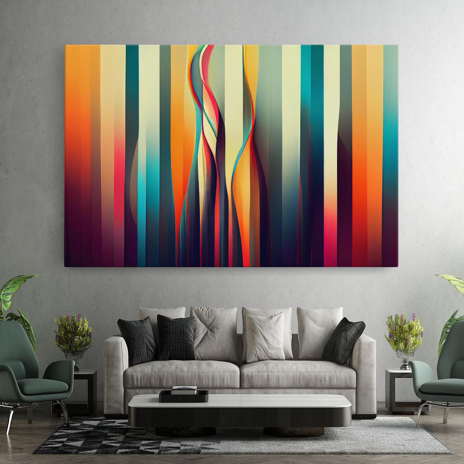 Leinwandbild Colorful Geometric Background mockup 7