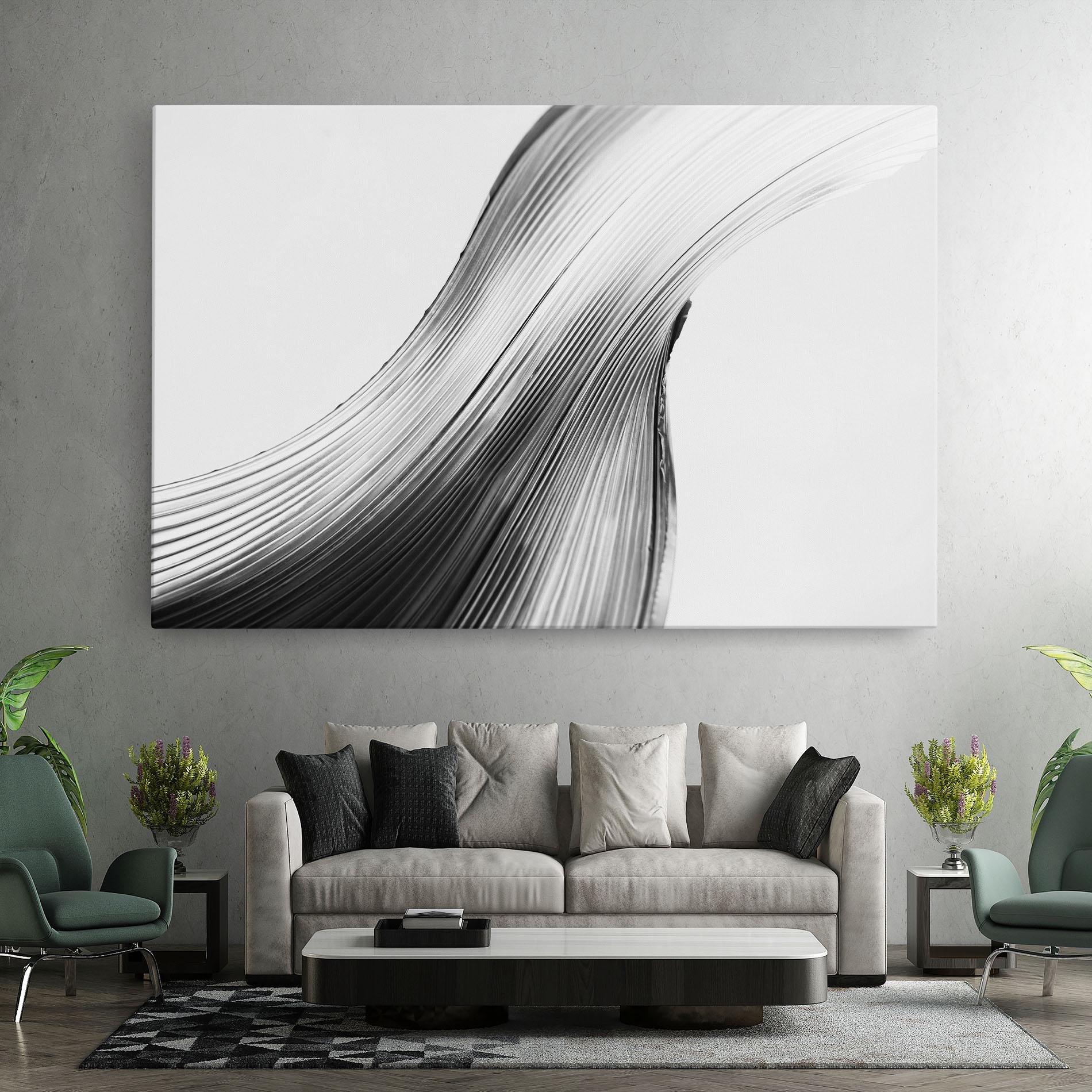 Leinwandbild Monochrome Wave mockup 7