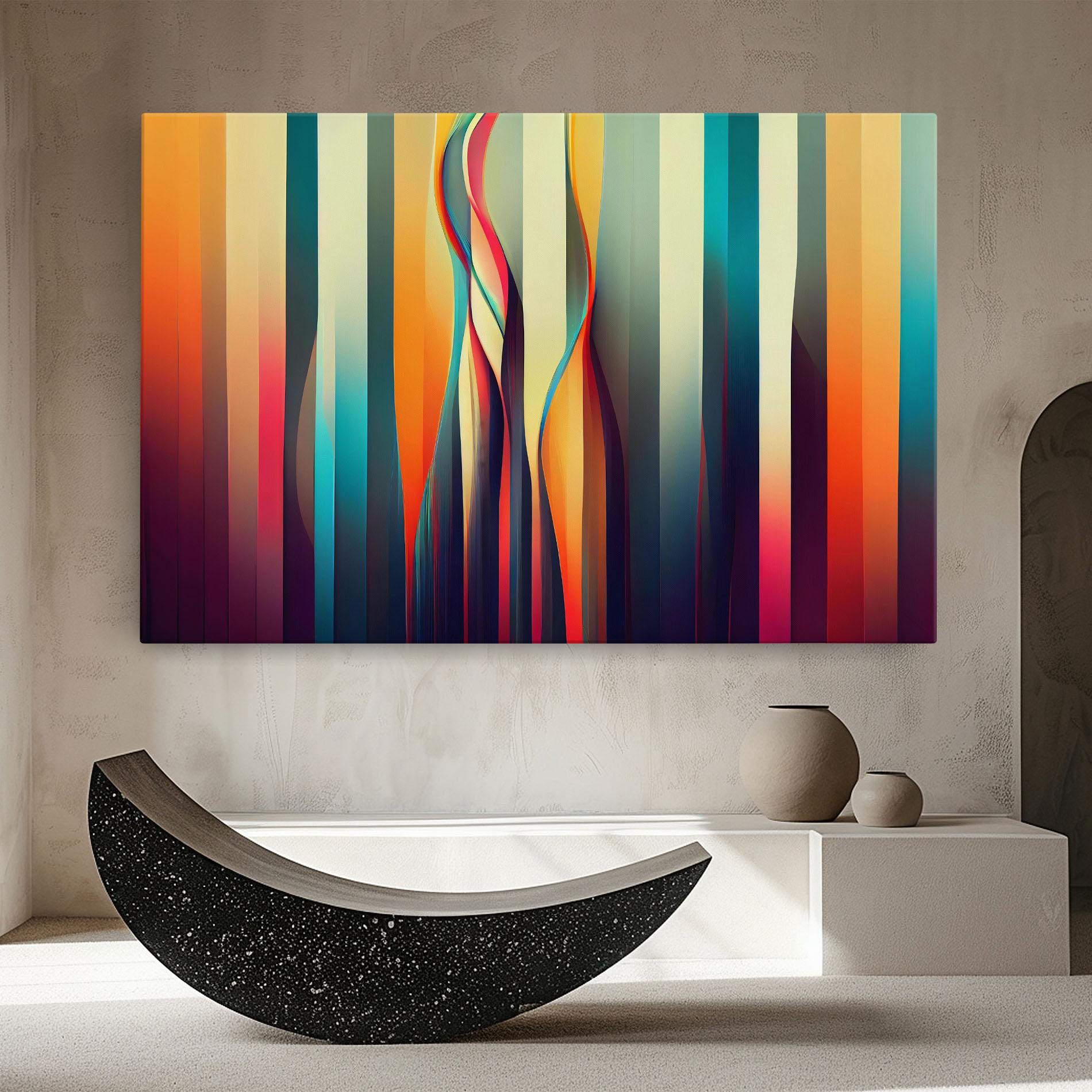 Leinwandbild Colorful Geometric Background mockup 8