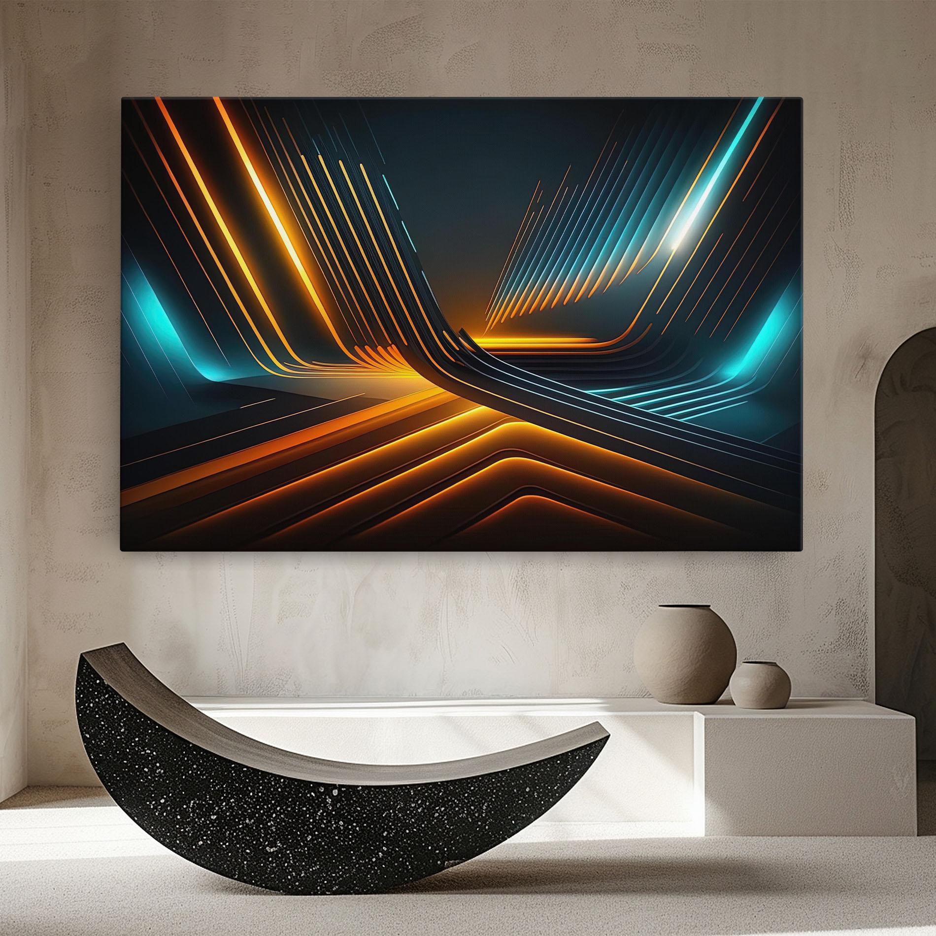 Leinwandbild Futuristic Background mockup 8