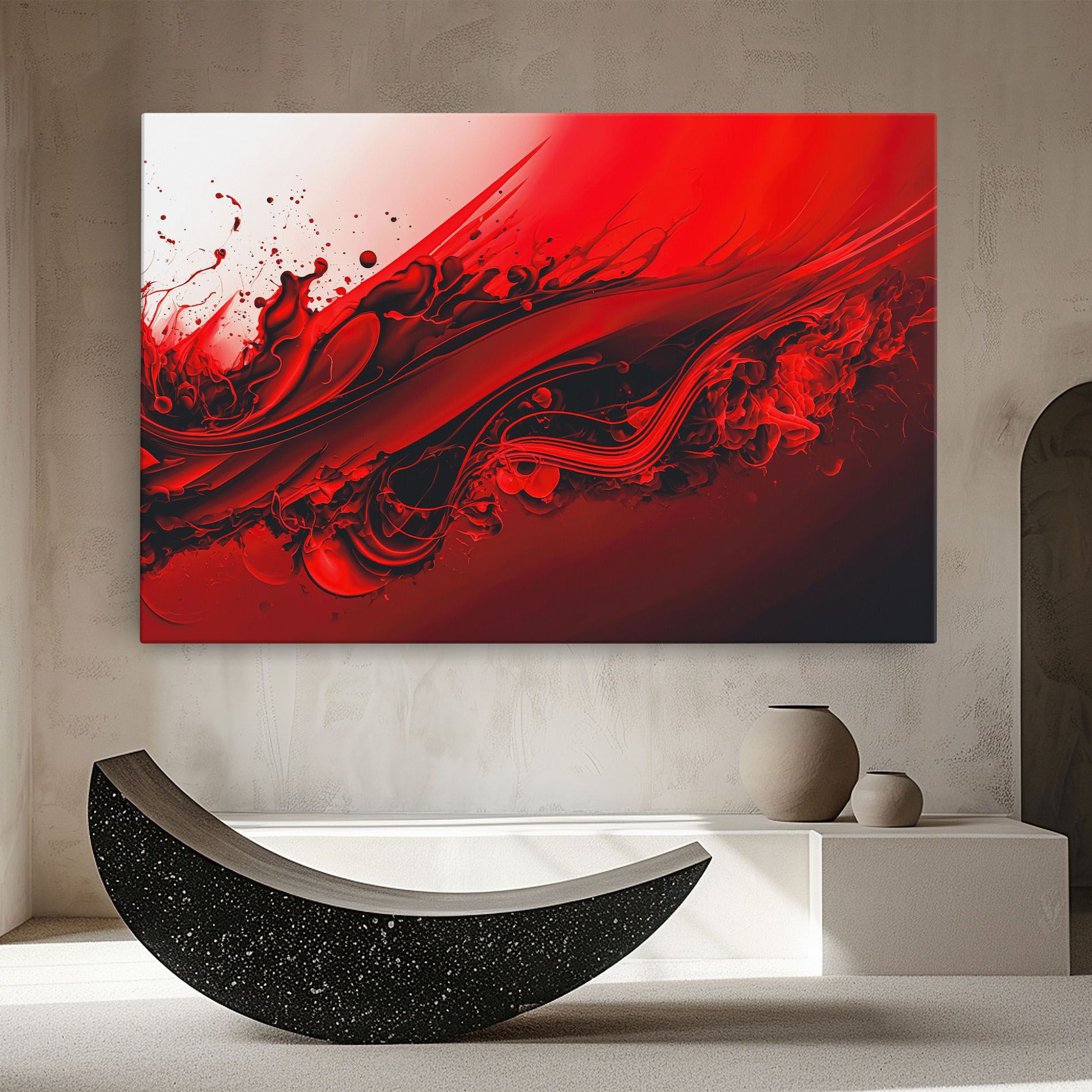 Smooth Red Color mockup 8