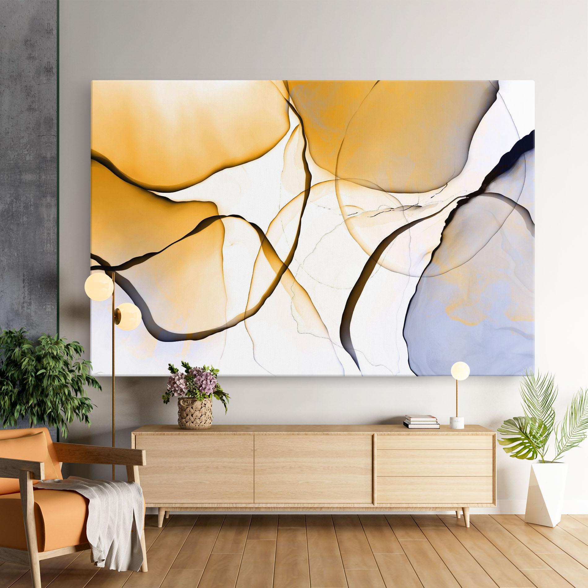 Leinwandbild Abstract Alcohol Ink mockup 9