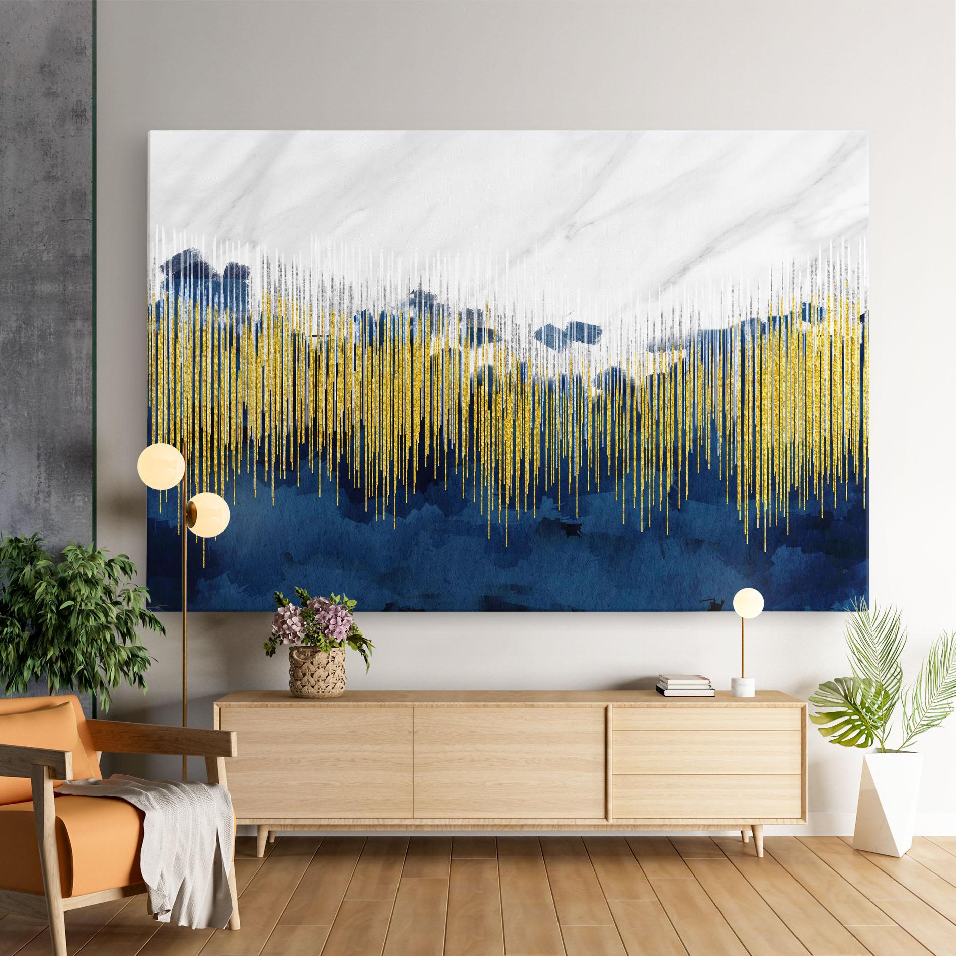 Leinwandbild Abstract Marble Art mockup 9