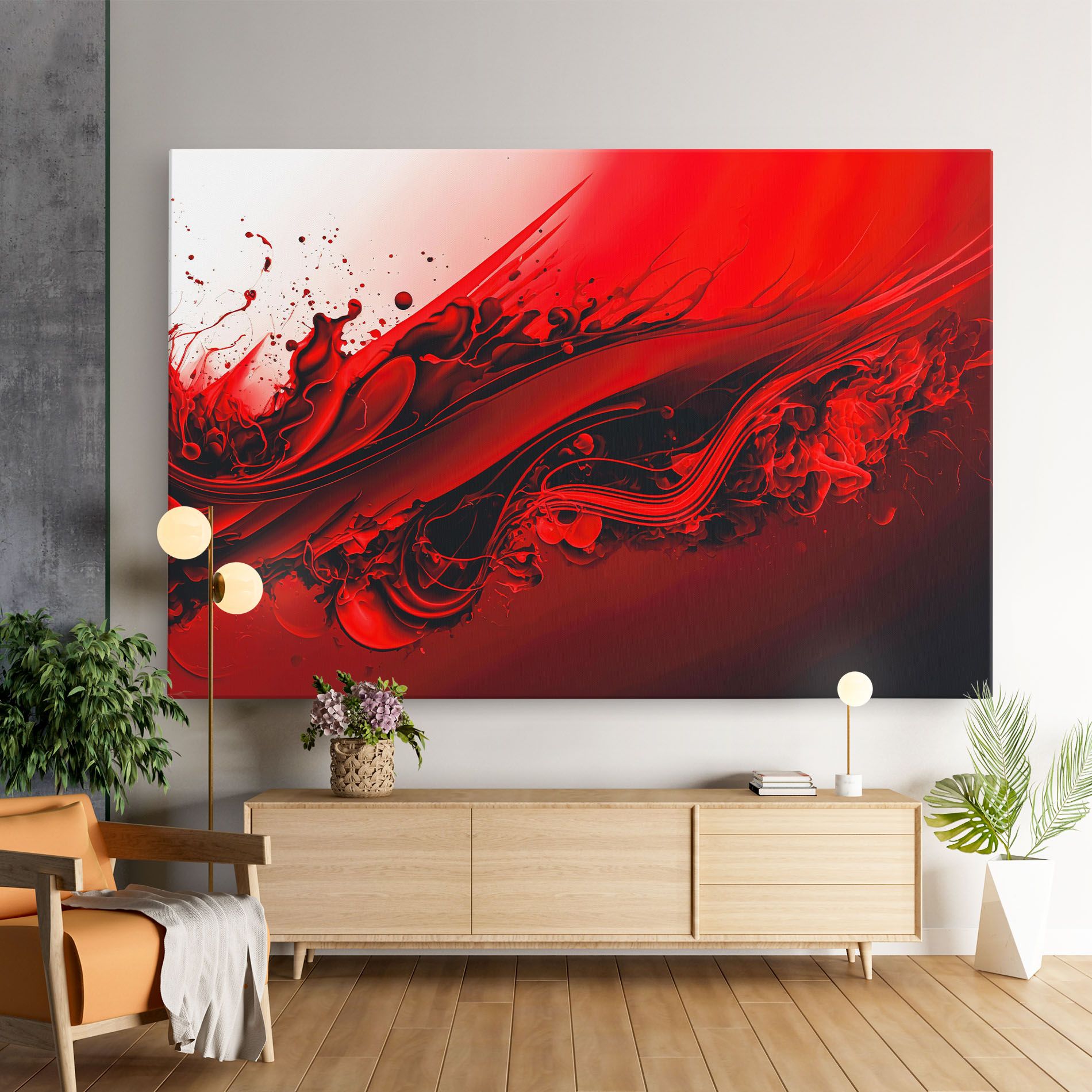 Smooth Red Color mockup 9