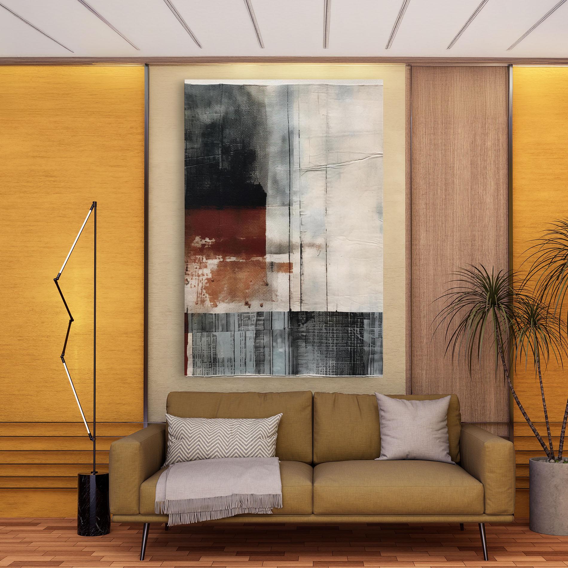 Leinwandbild Abstract Painting mockup 9