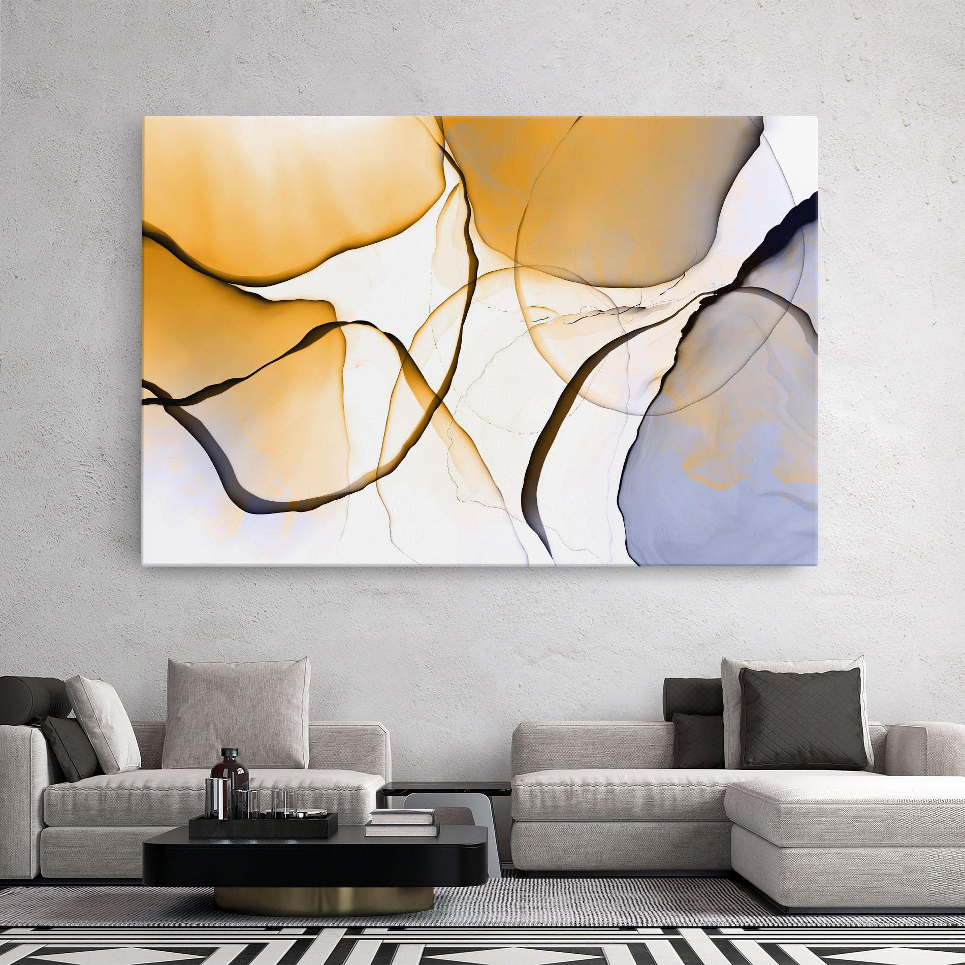 Leinwandbild Abstract Alcohol Ink mockup 2