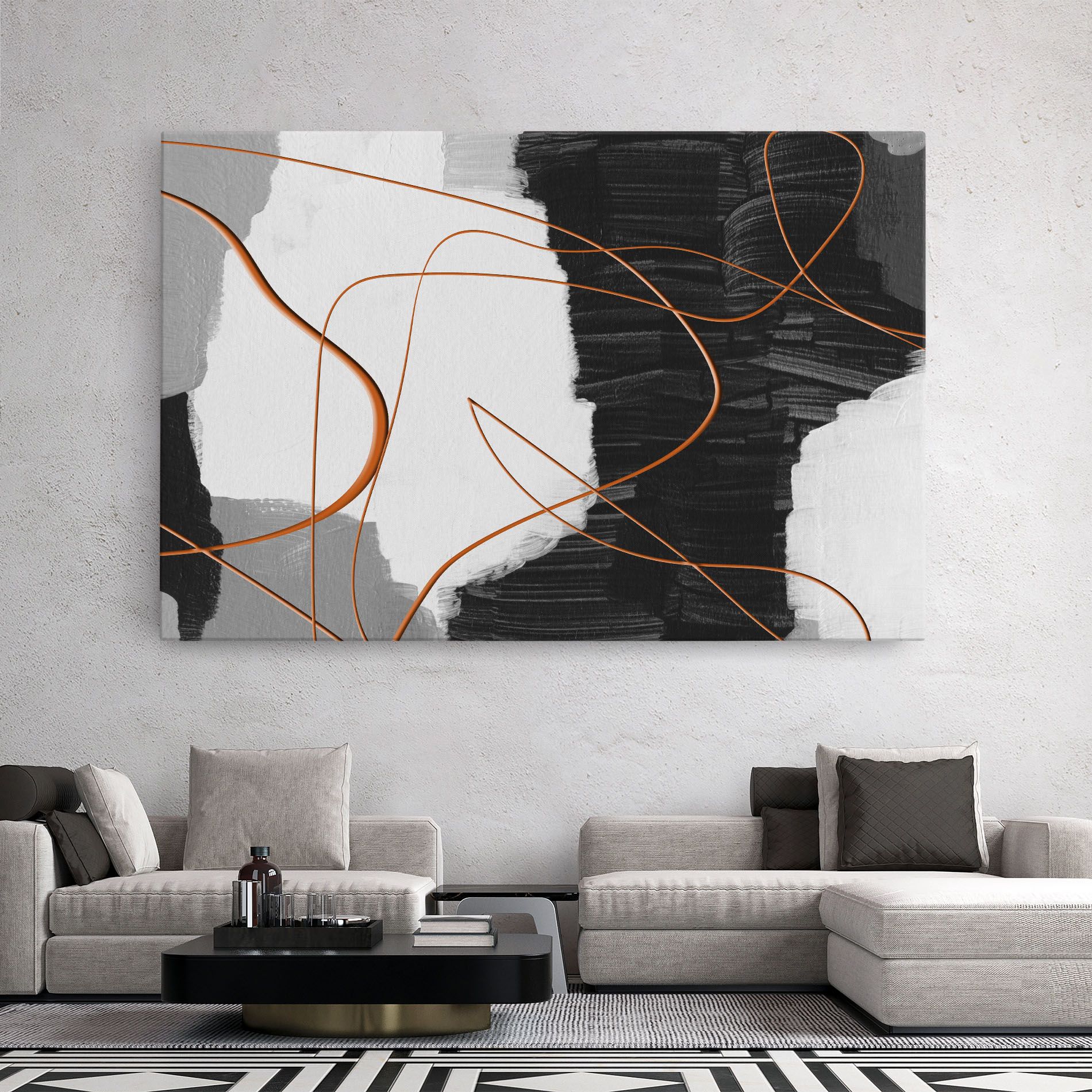 Abstract Ink Painting mockup 2
