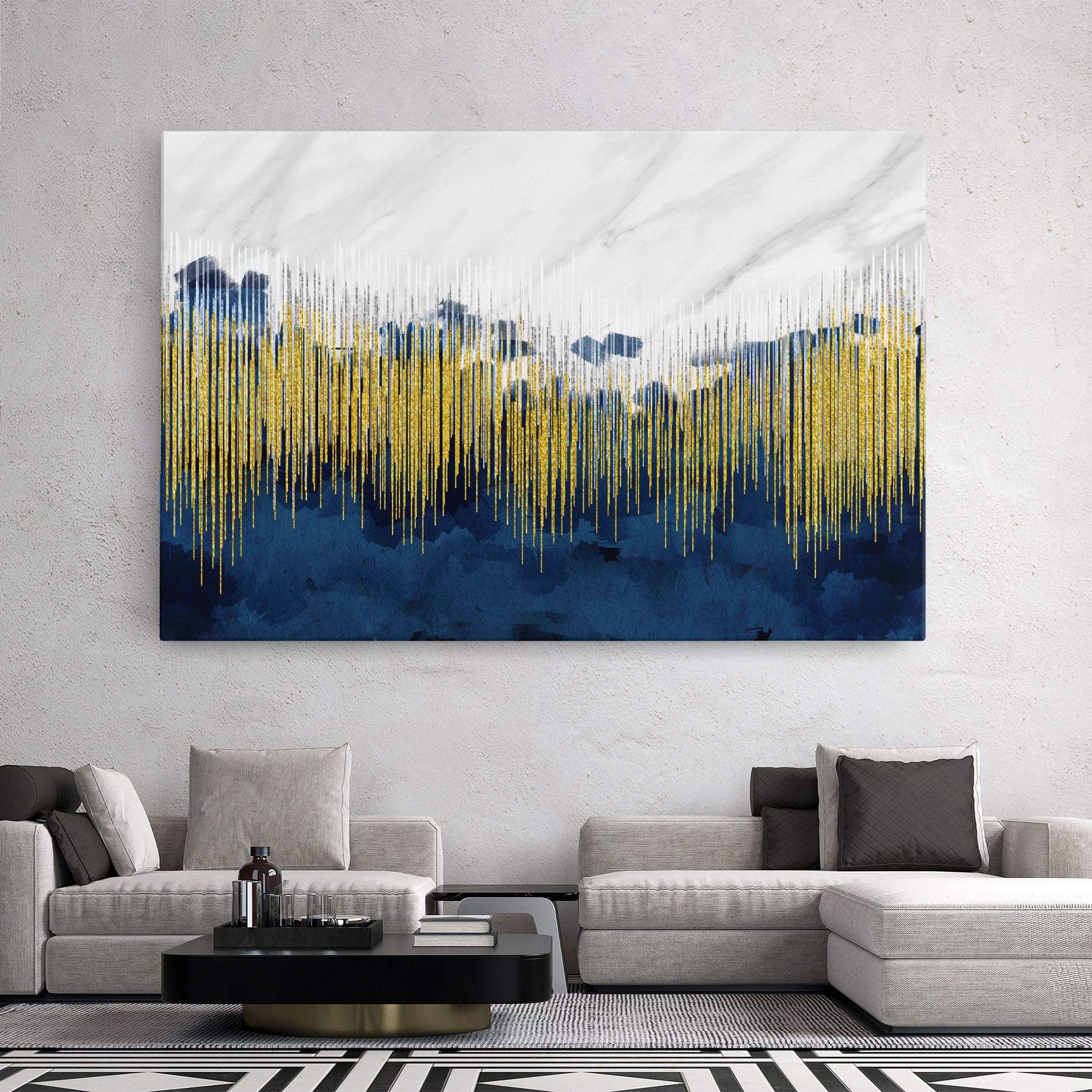 Leinwandbild Abstract Marble Art mockup 2