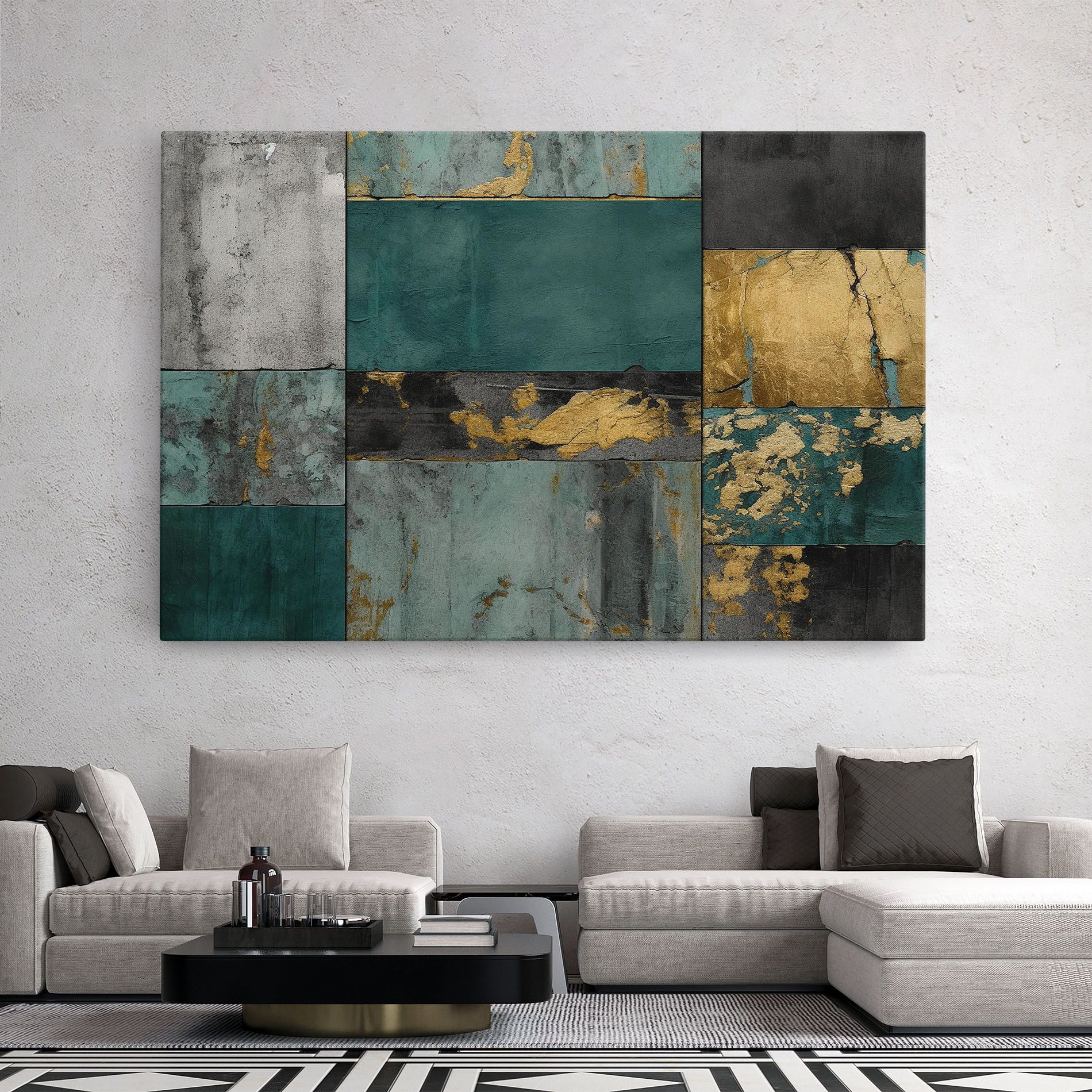 Golden Green Painting mockup 2