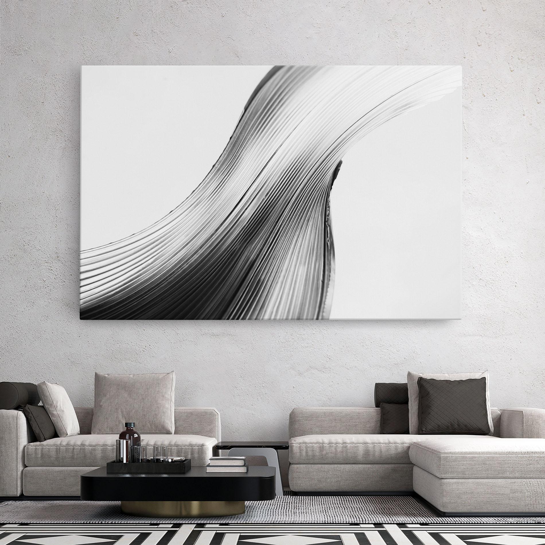 Leinwandbild Monochrome Wave mockup 2