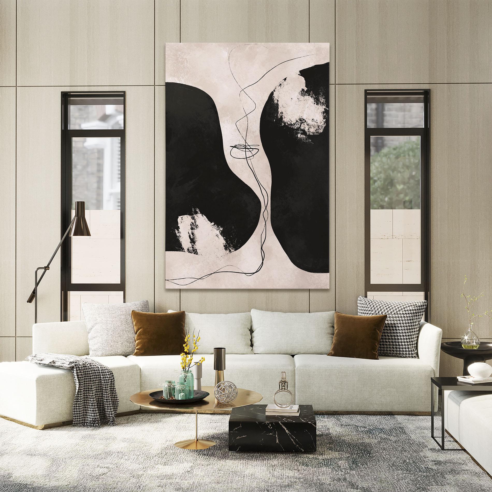 Leinwandbild Modern Brushstrokes mockup 2