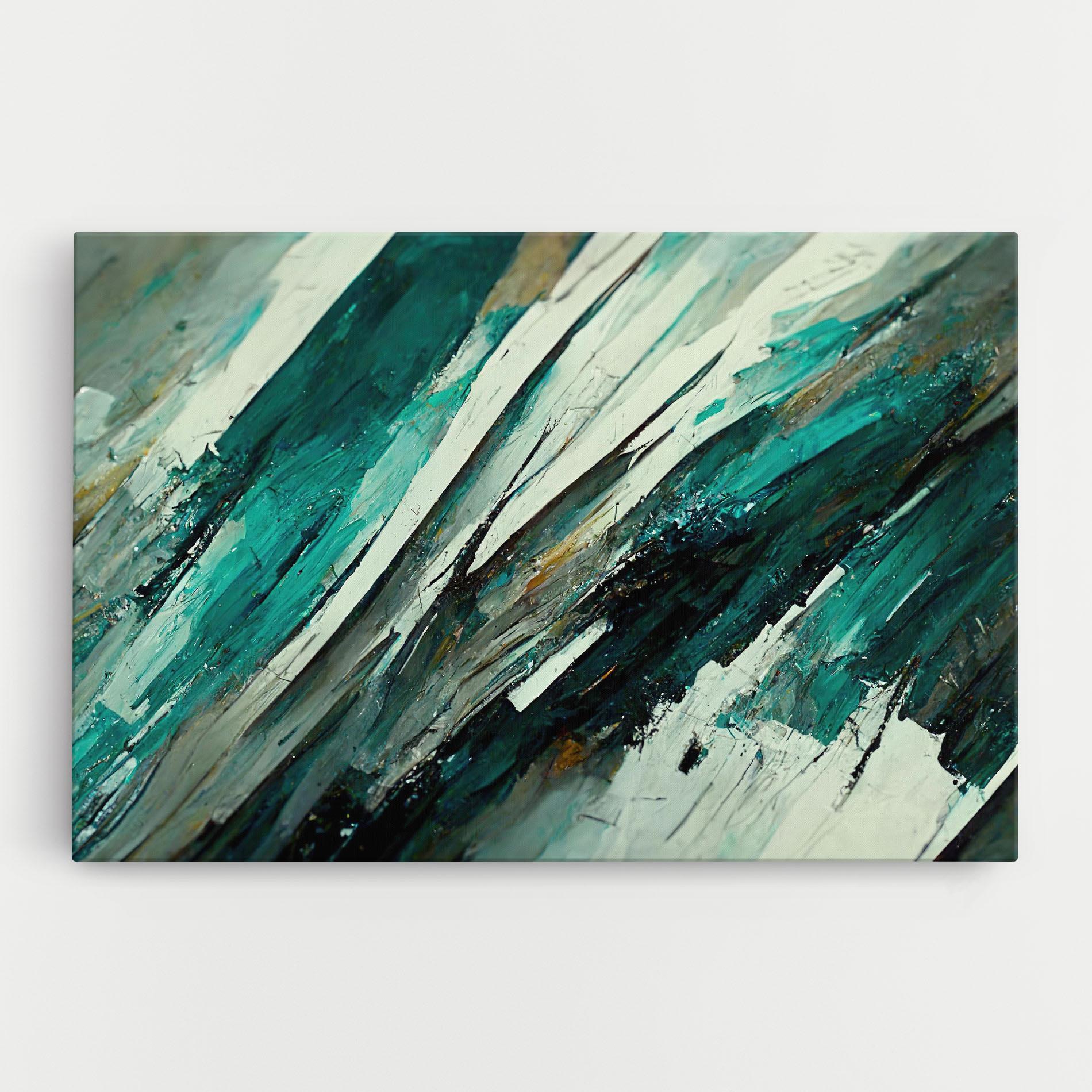 Leinwandbild Abstract Green Artwork mockup 0