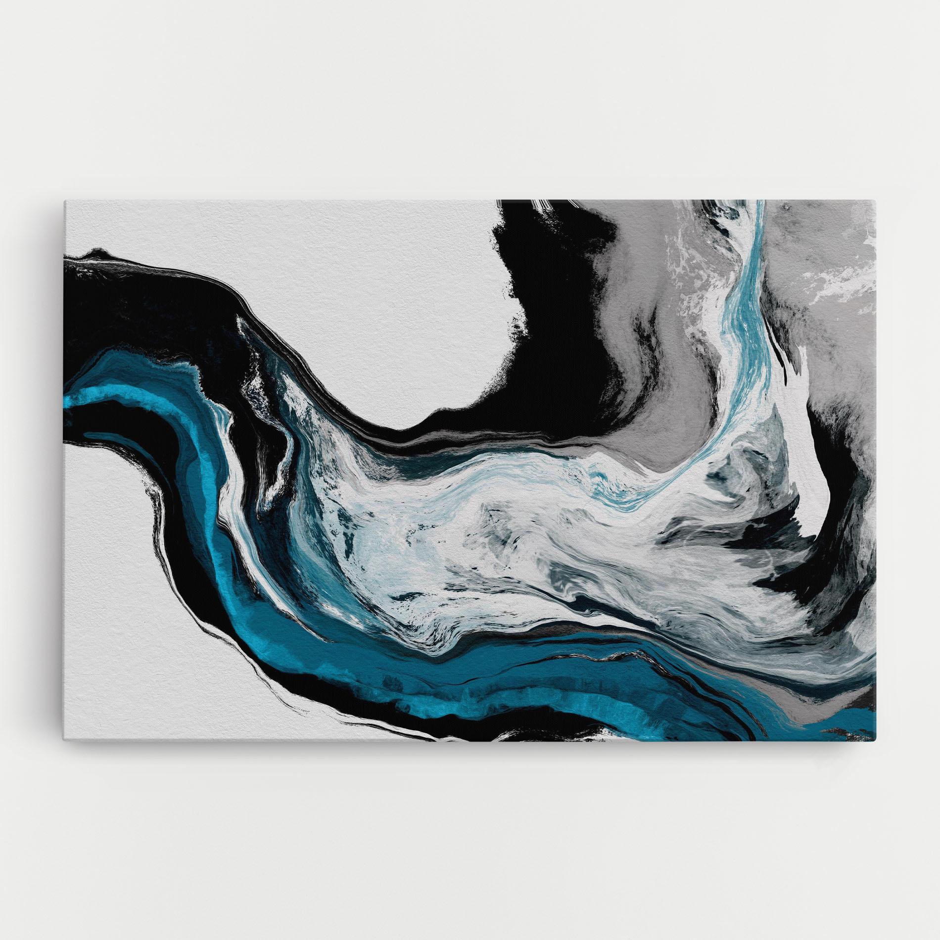 Leinwandbild Beautiful Abstract Wave mockup 0