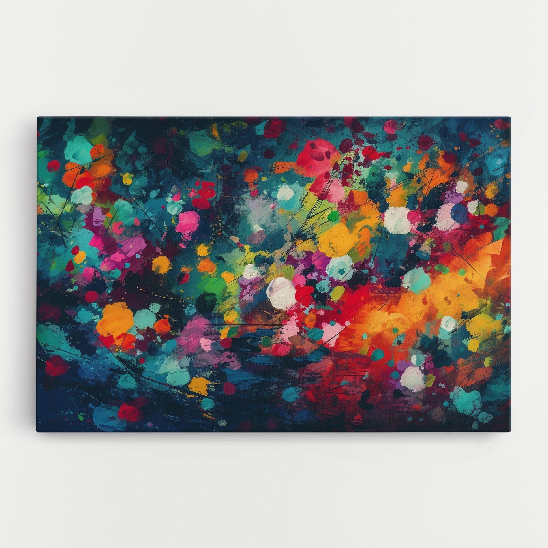 Leinwandbild Colors Blue Background mockup 0