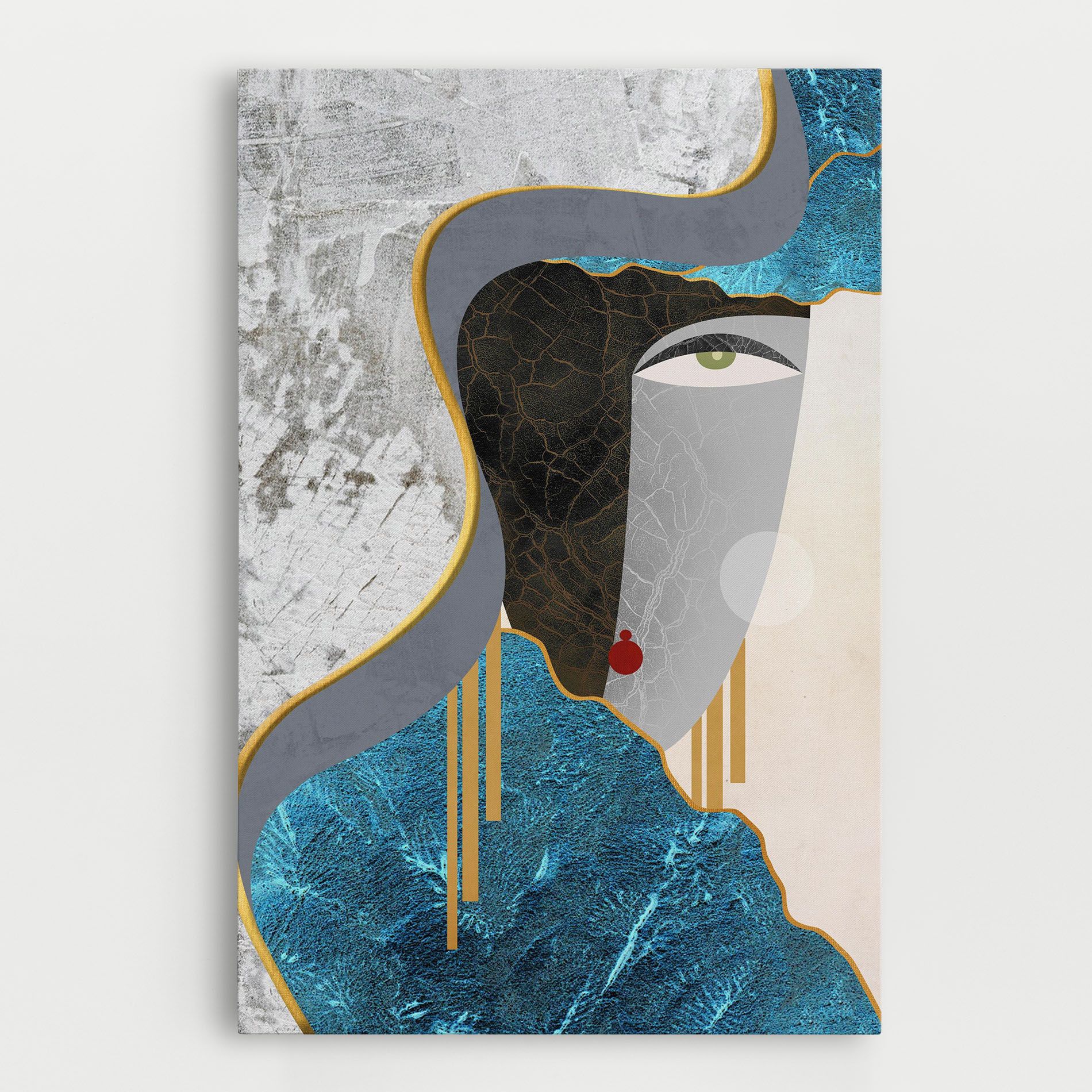 Abstract Blue Face mockup 0