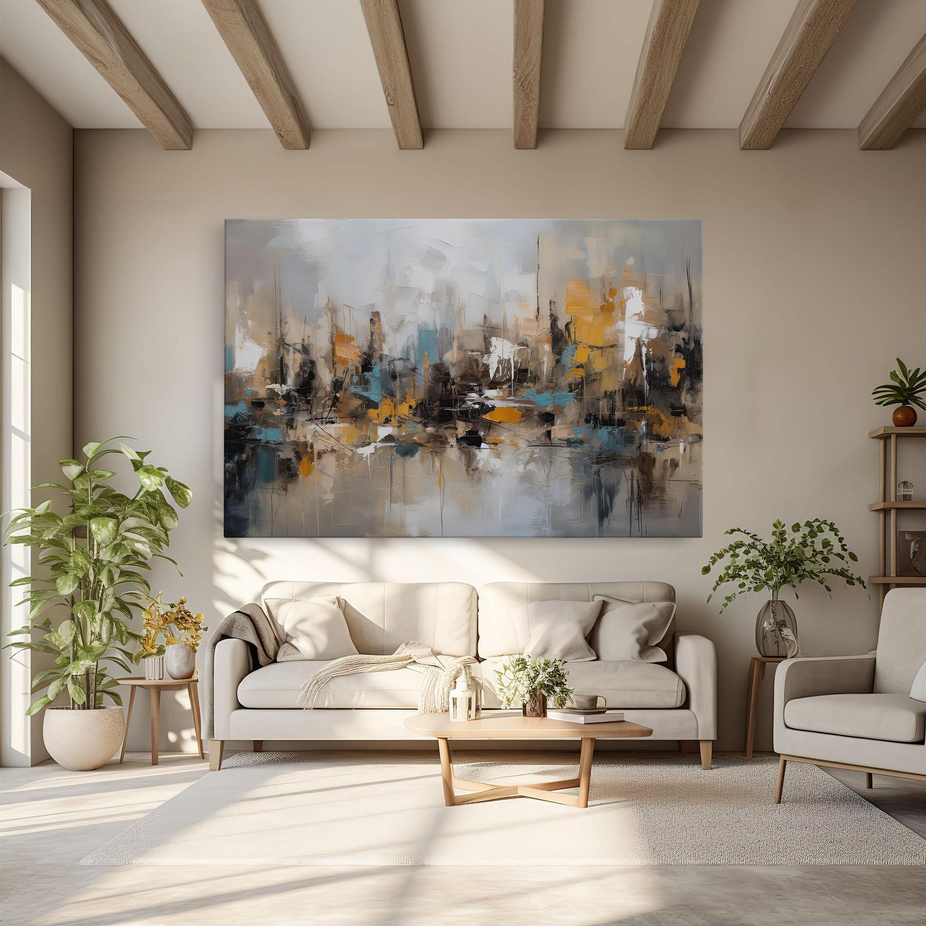 Leinwandbild Abstract Los Angeles mockup 6