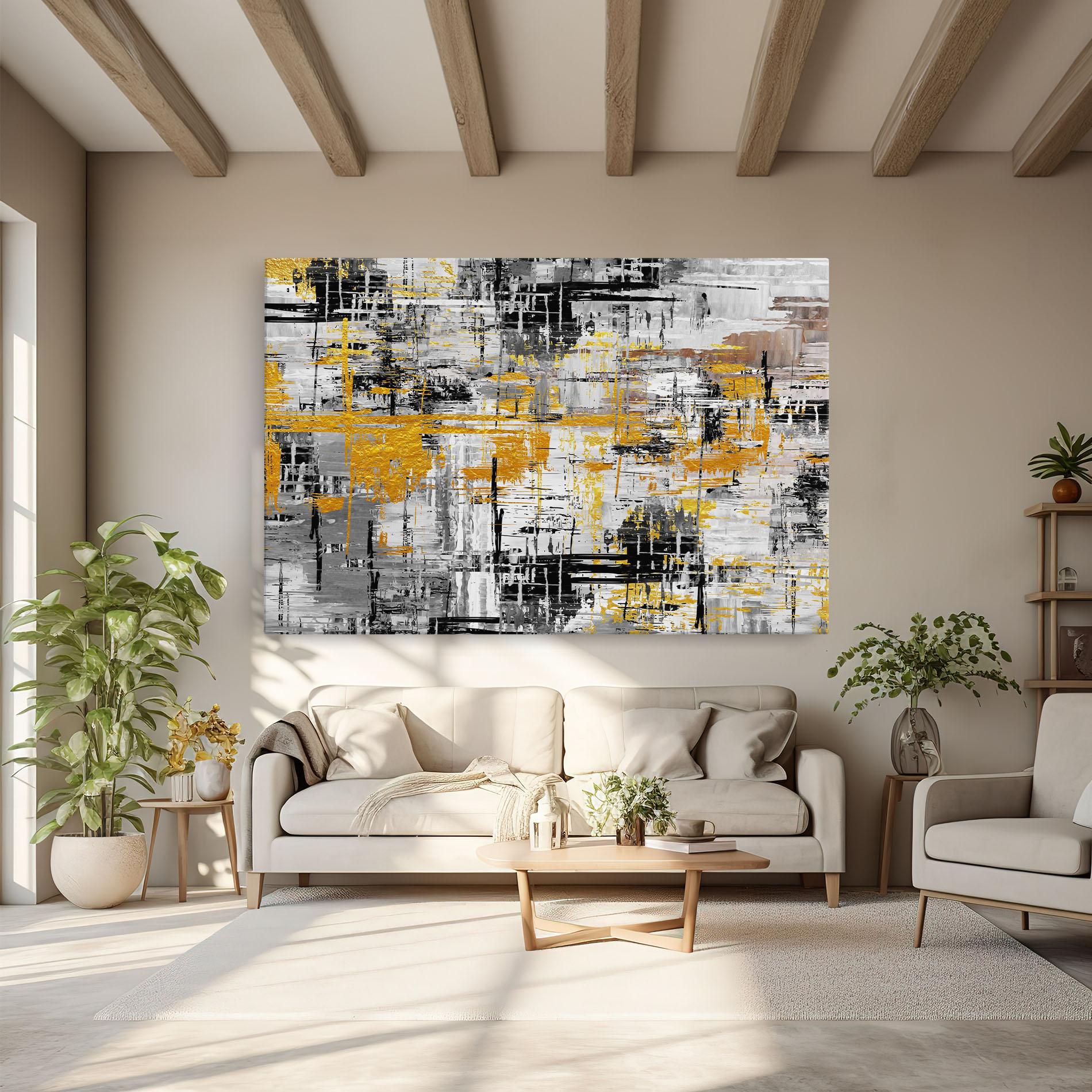 Leinwandbild Abstract Mix Color mockup 6