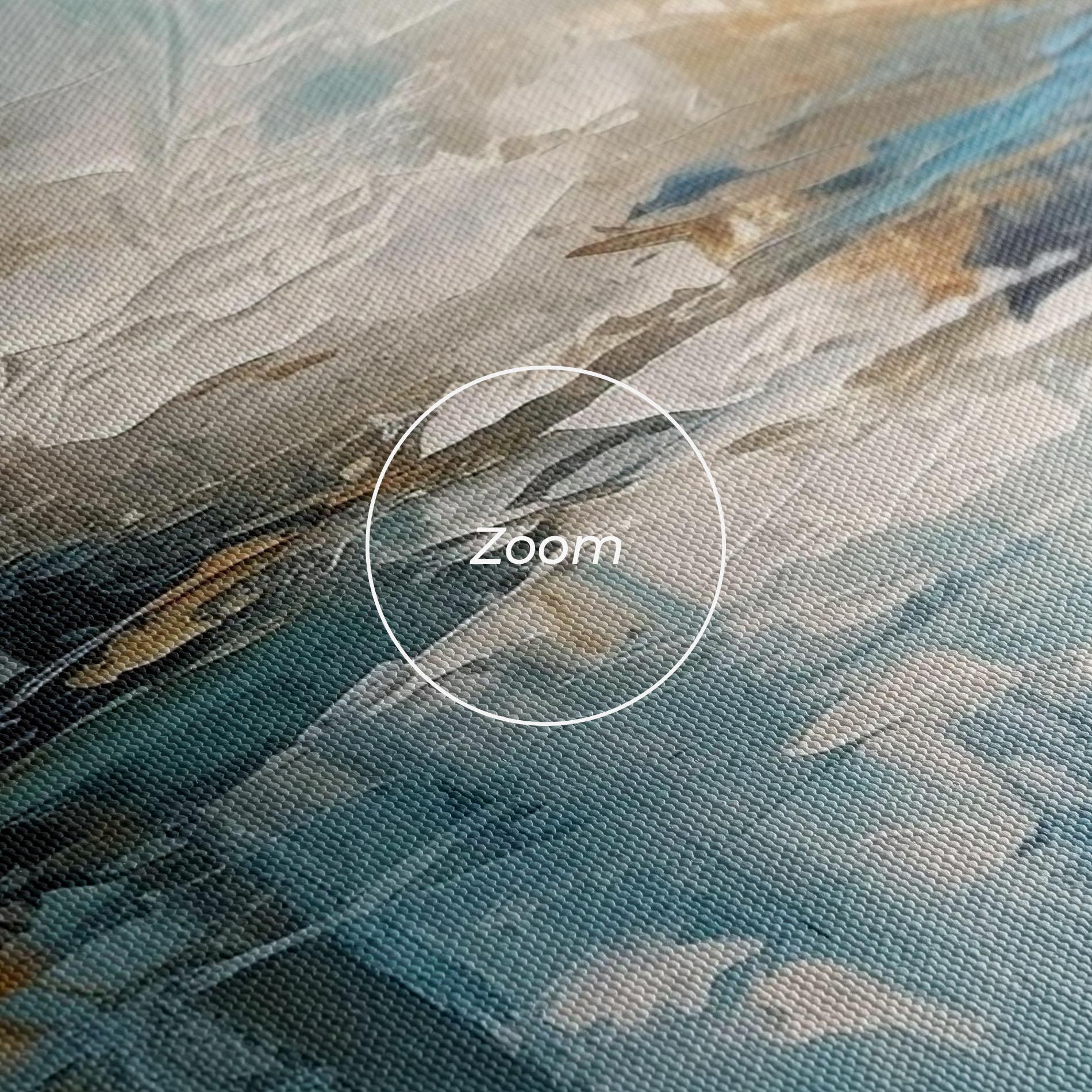 Leinwandbild Abstract Blue Art mockup 3