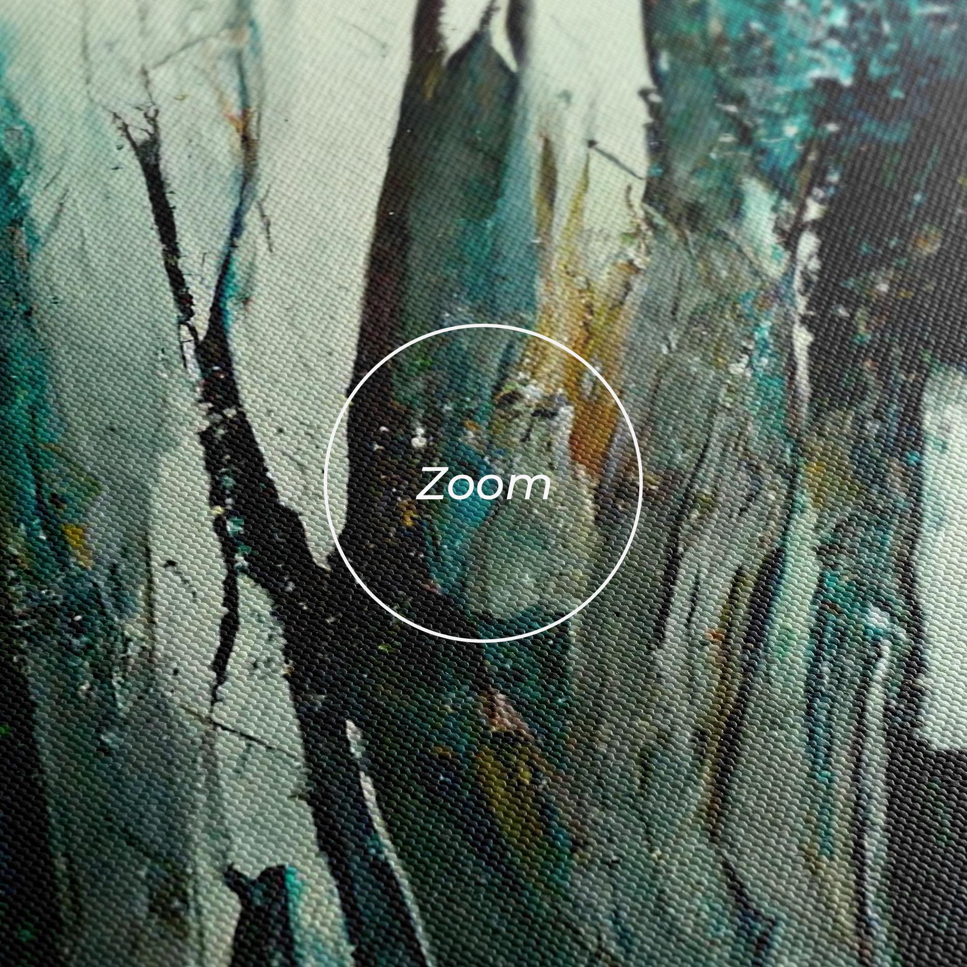 Leinwandbild Abstract Green Artwork mockup 3