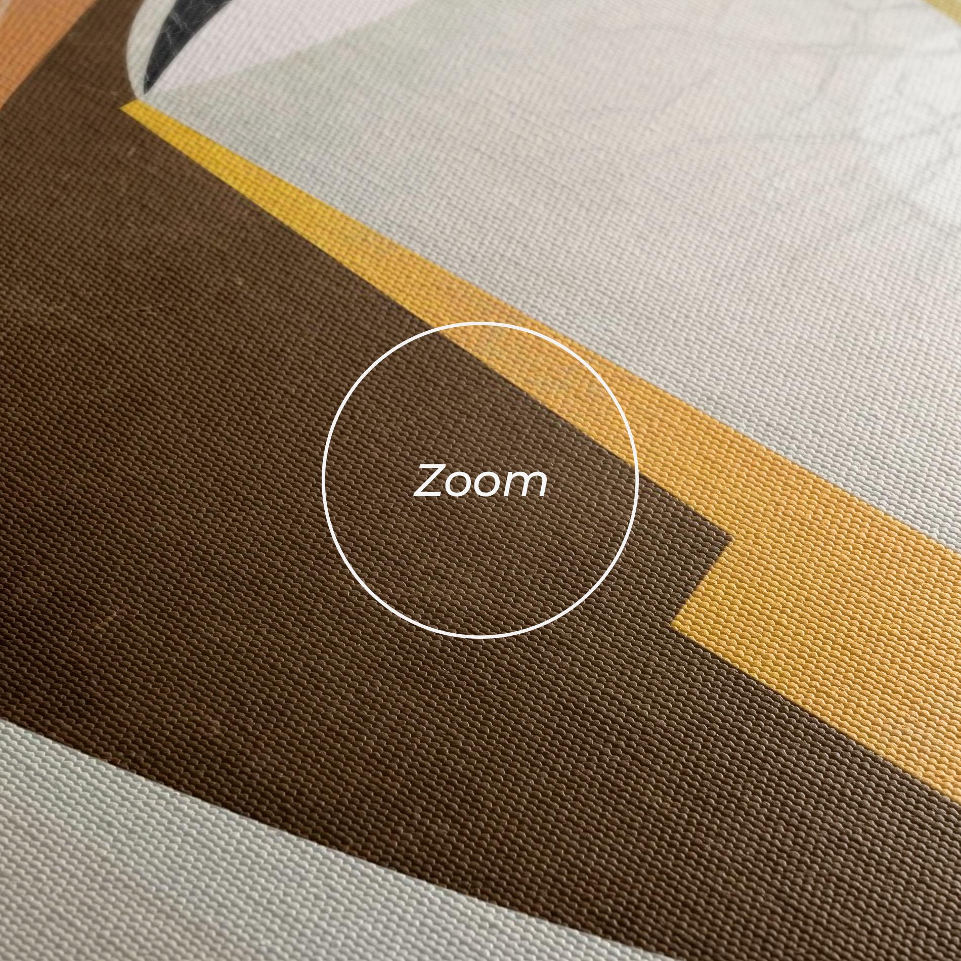 Leinwandbild Abstract Orange Face mockup 3