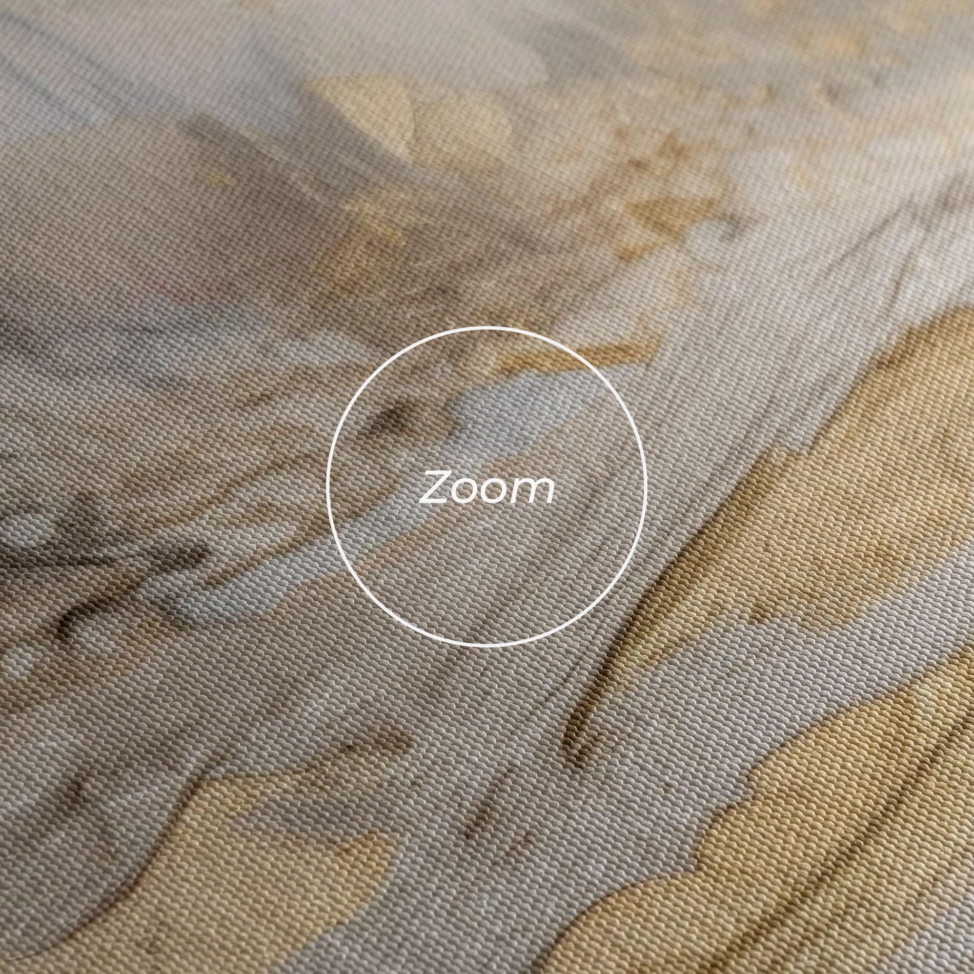 Leinwandbild Abstract White Waves mockup 3