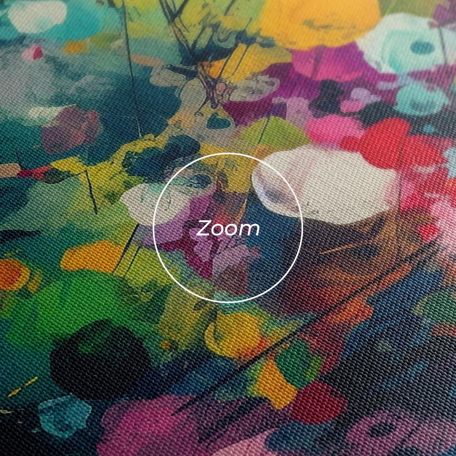 Leinwandbild Colors Blue Background mockup 3