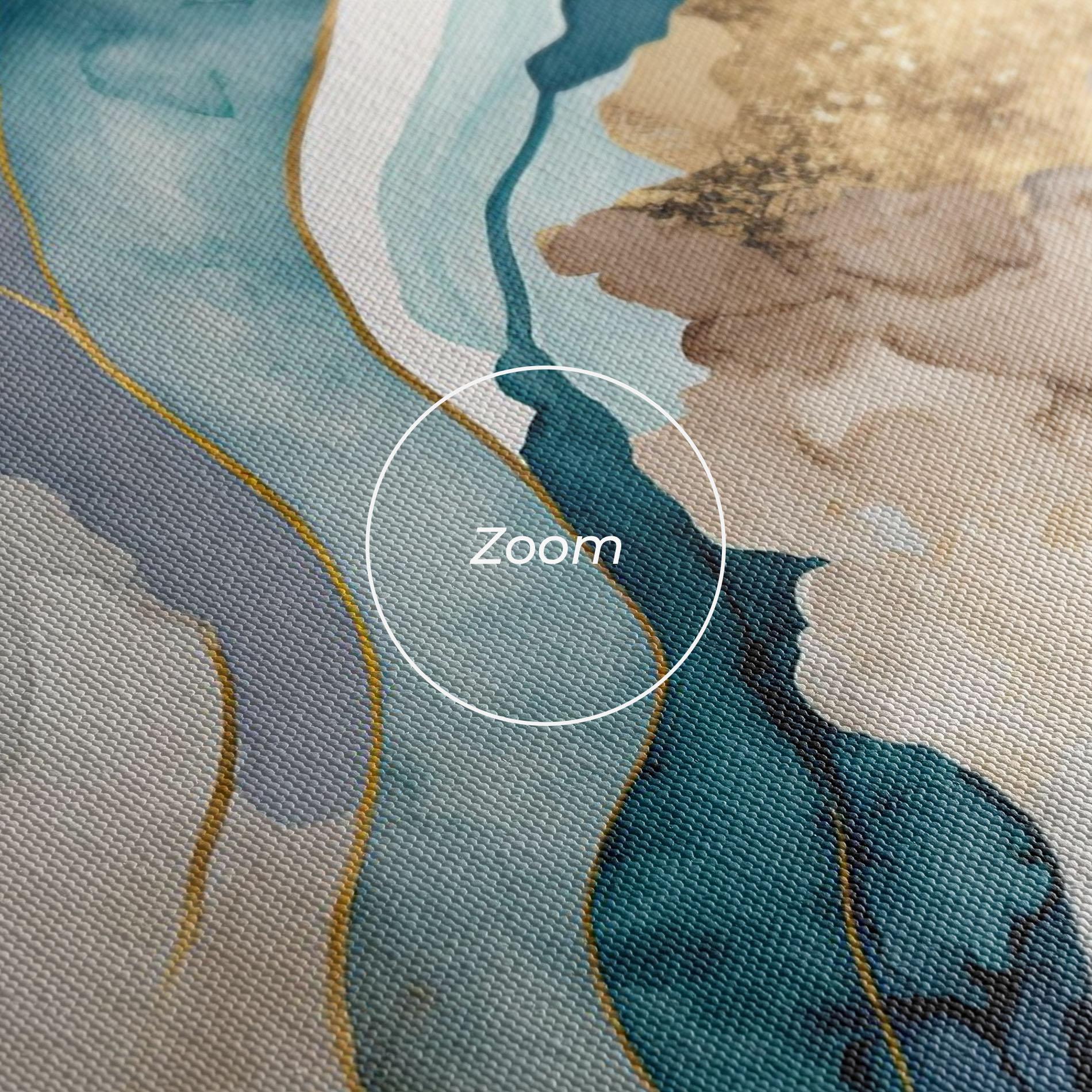 Leinwandbild Light Blue Waves mockup 3