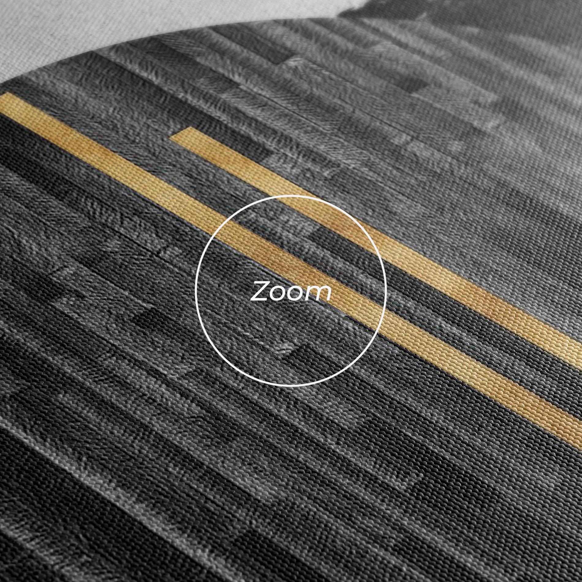 Leinwandbild Modern Circle With Gold mockup 3