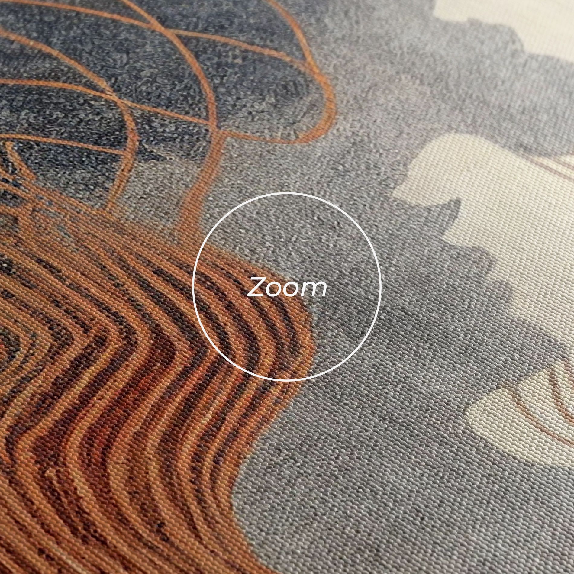 Orange Lines On Blue mockup 3