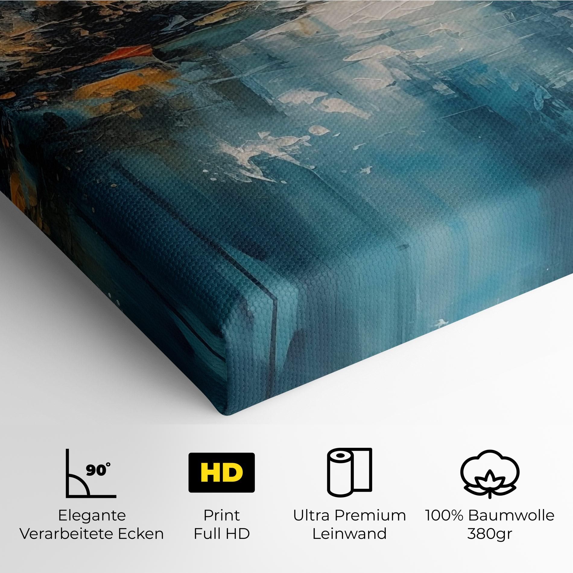 Abstract Blue Art mockup 4