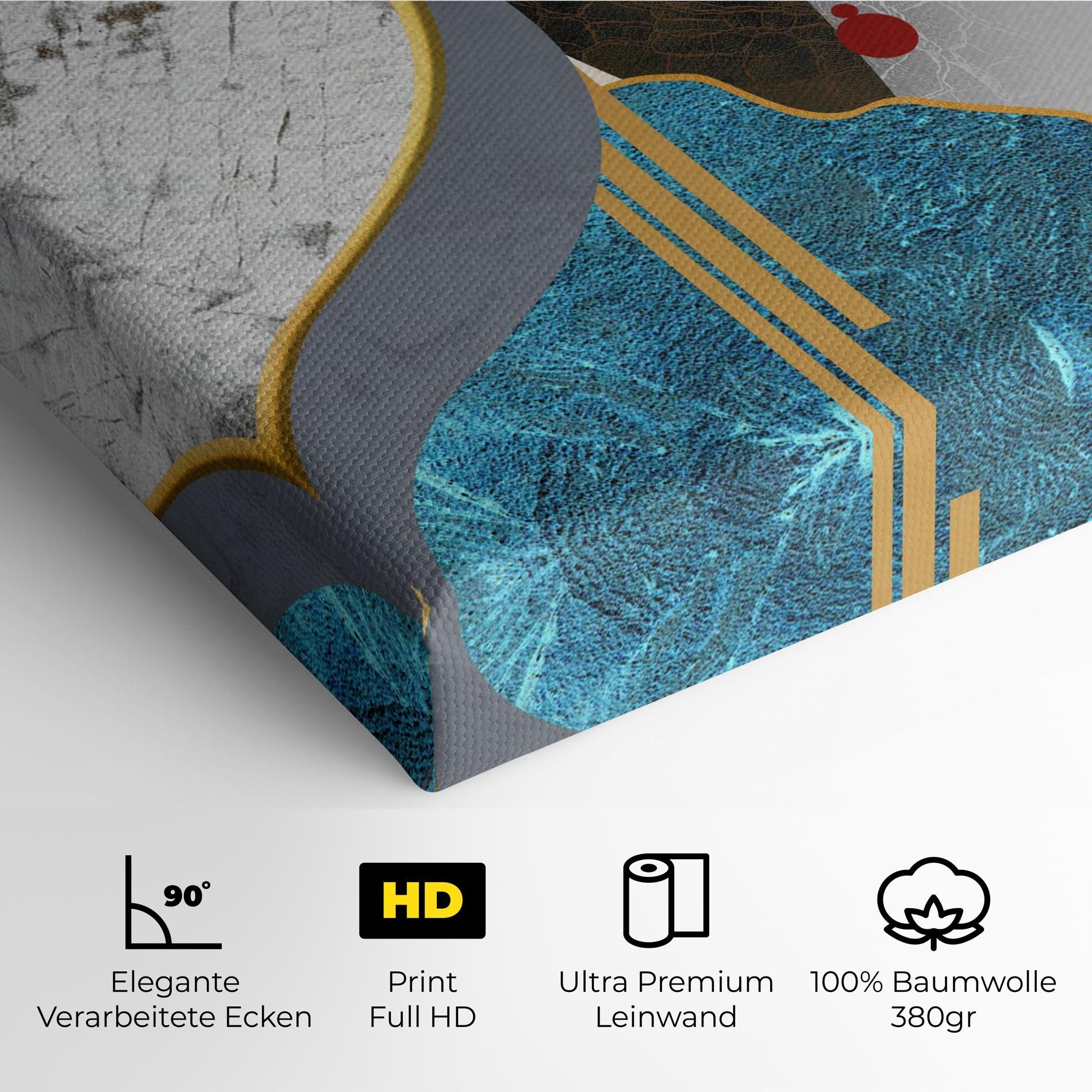 Abstract Blue Face mockup 4