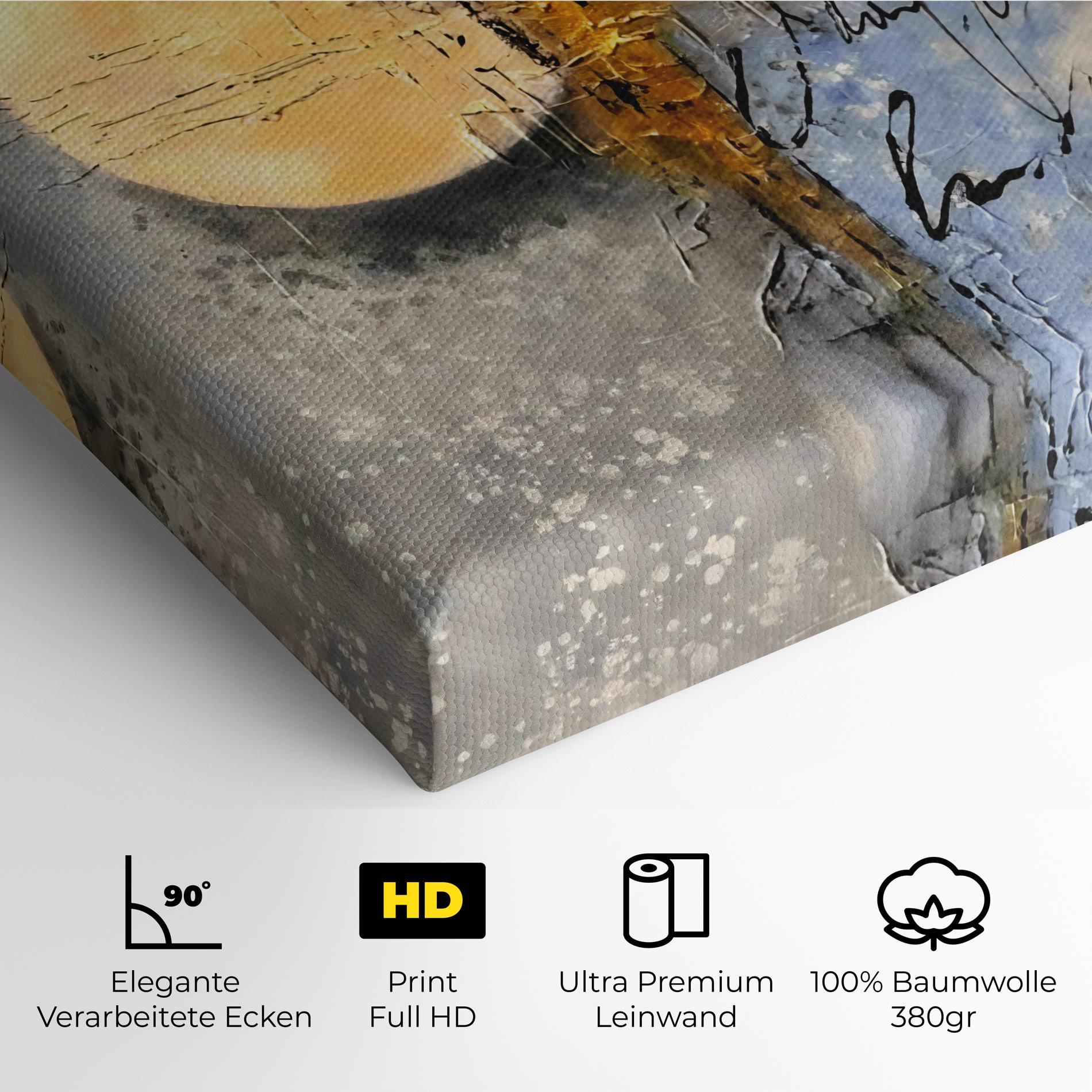 Leinwandbild Abstract Moons mockup 4