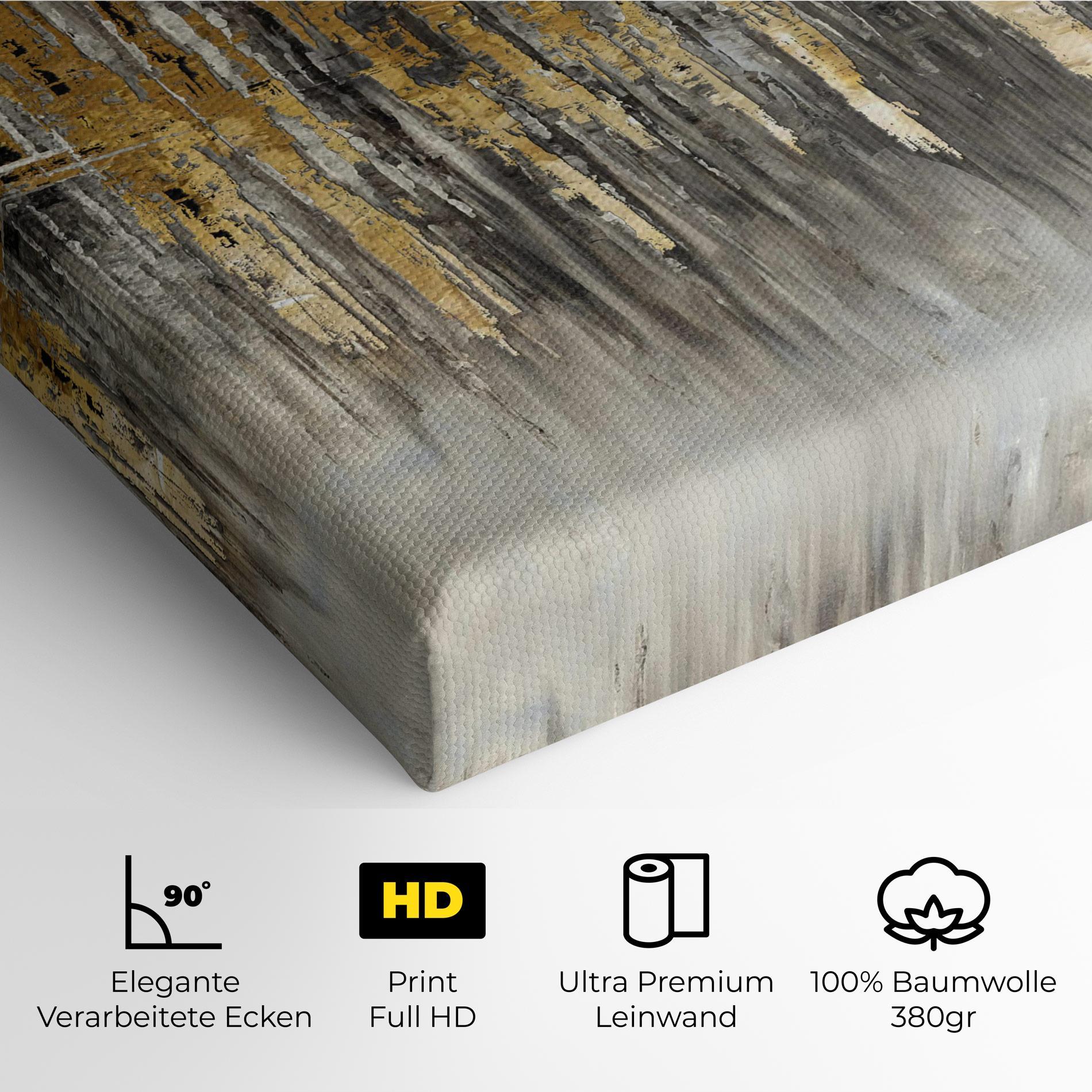 Leinwandbild Acrylic Silver Paint mockup 4