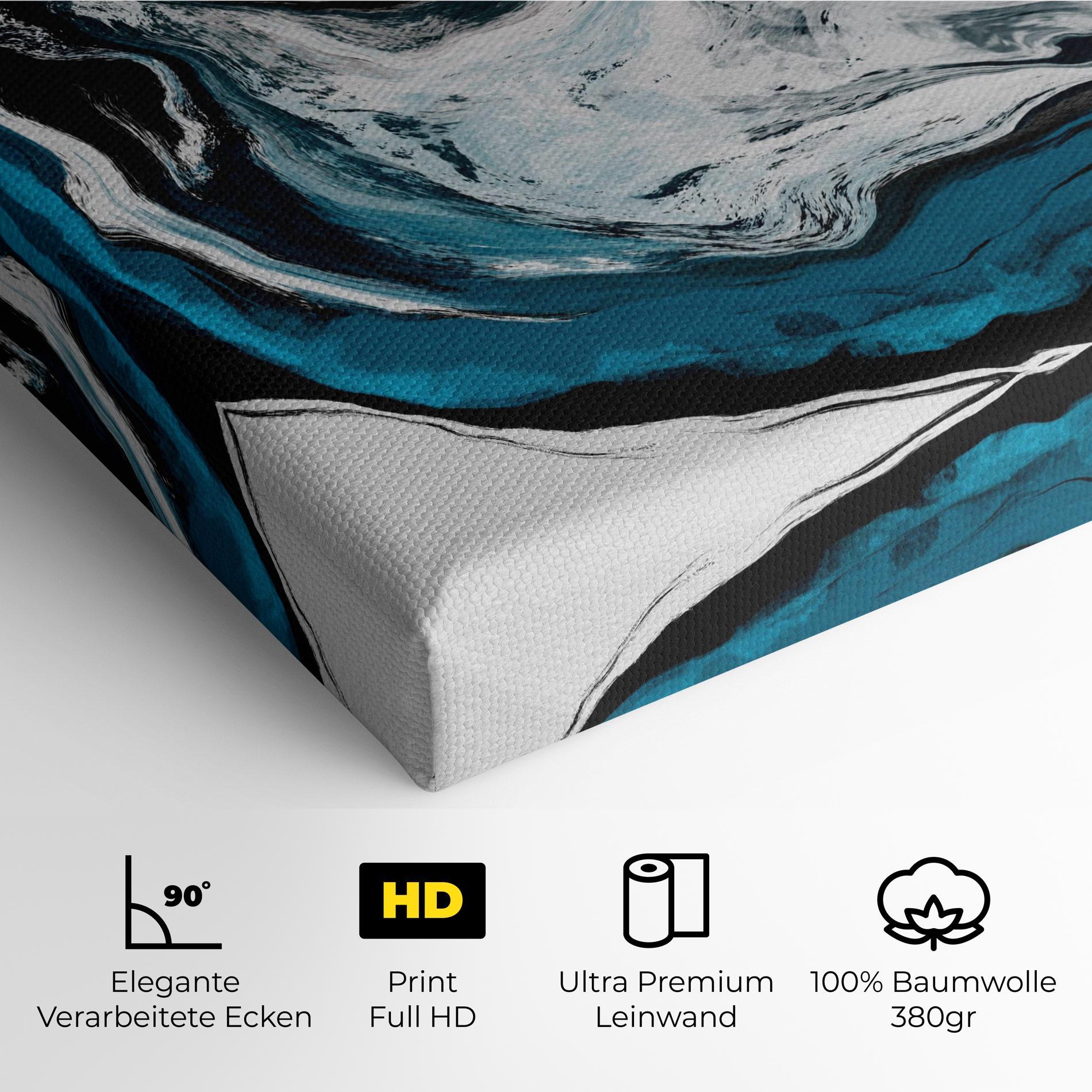 Leinwandbild Beautiful Abstract Wave mockup 4
