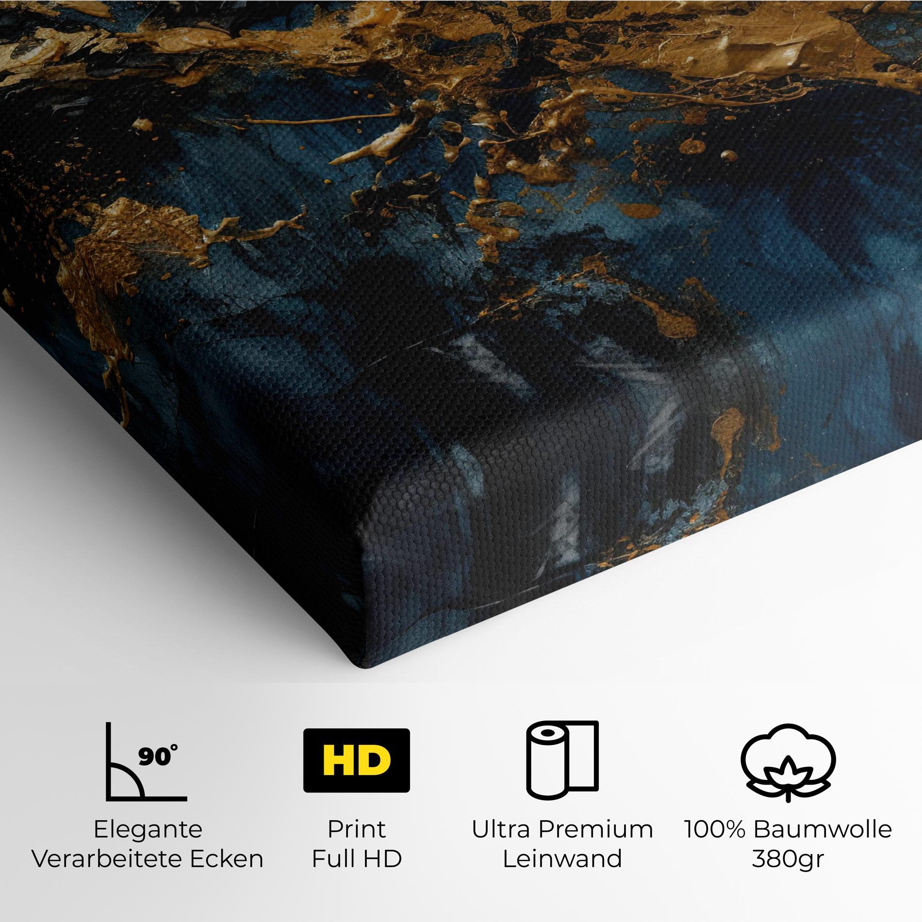 Leinwandbild Gold Explosion mockup 4