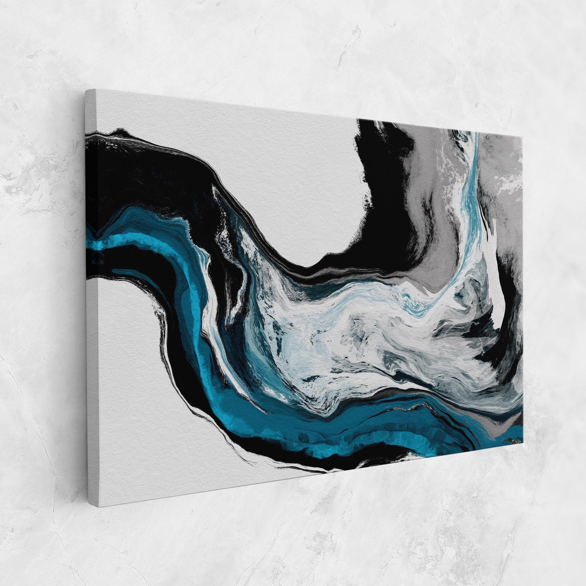 Leinwandbild Beautiful Abstract Wave mockup 1