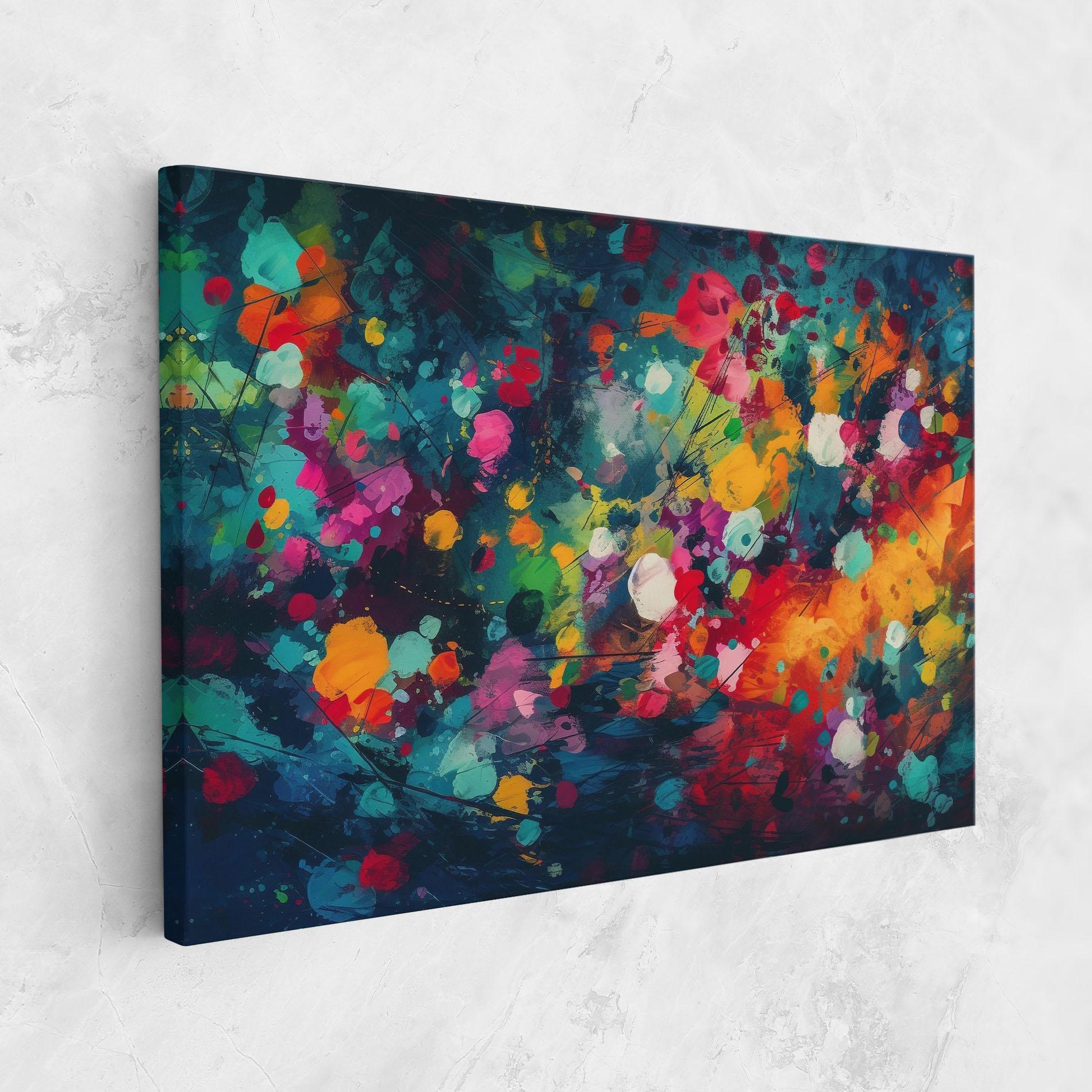 Leinwandbild Colors Blue Background mockup 1