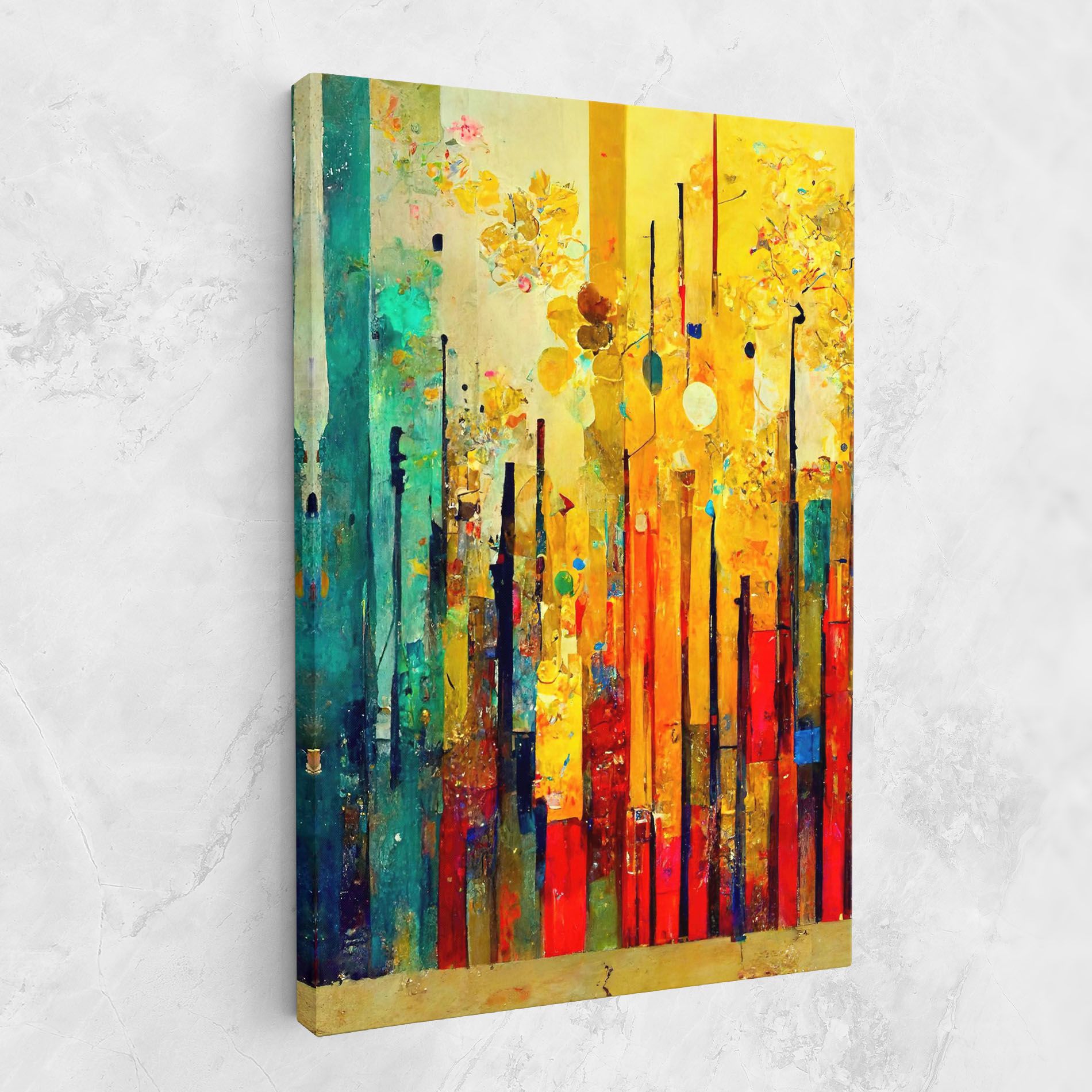 Black Lines On Yellow Light mockup 1