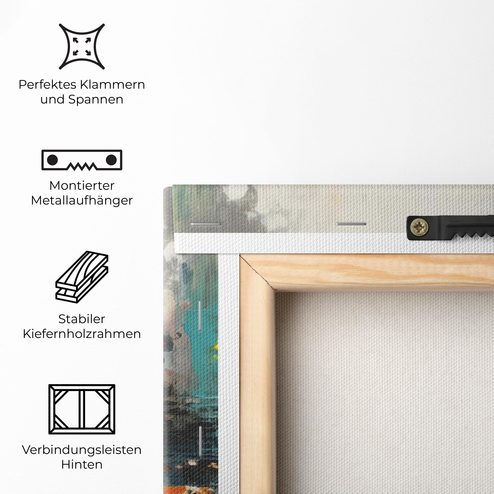 Leinwandbild Abstract City Painting mockup 5