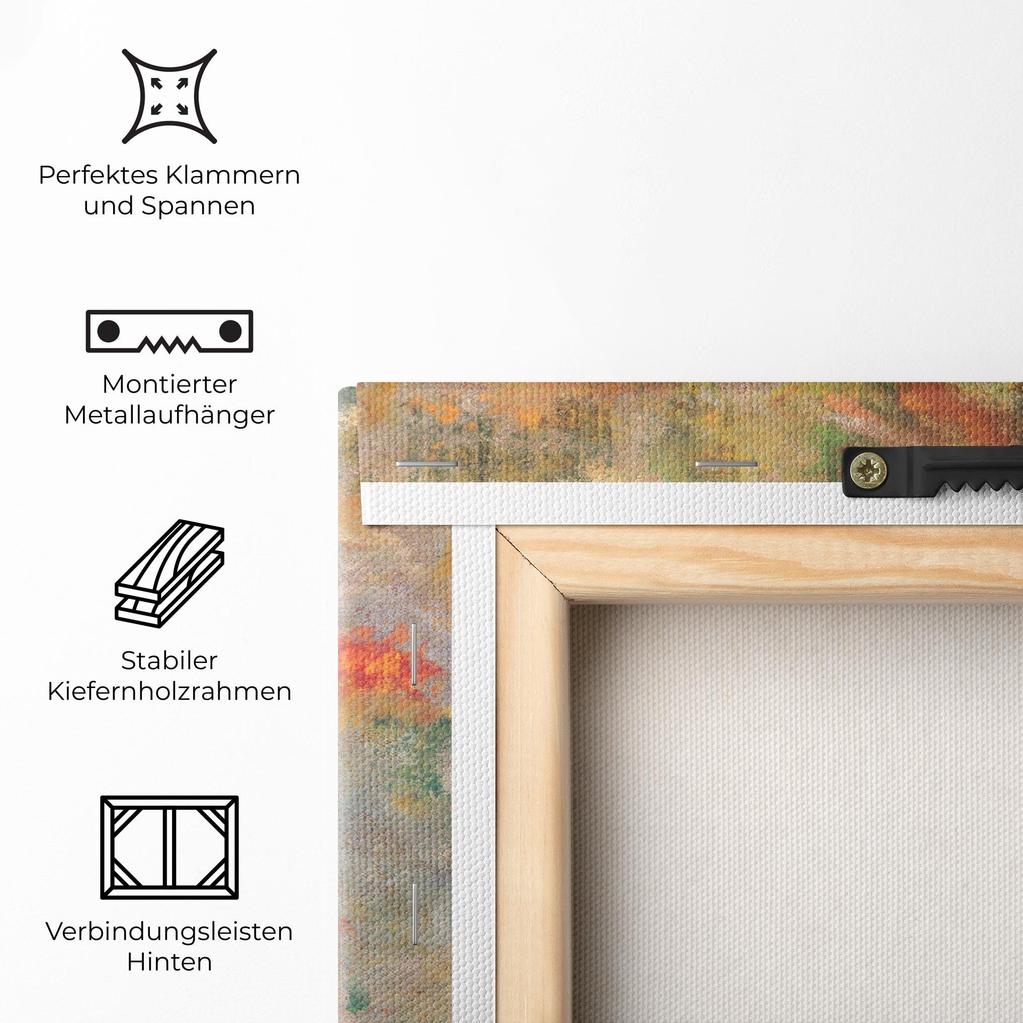 Leinwandbild Abstract Flowers mockup 5