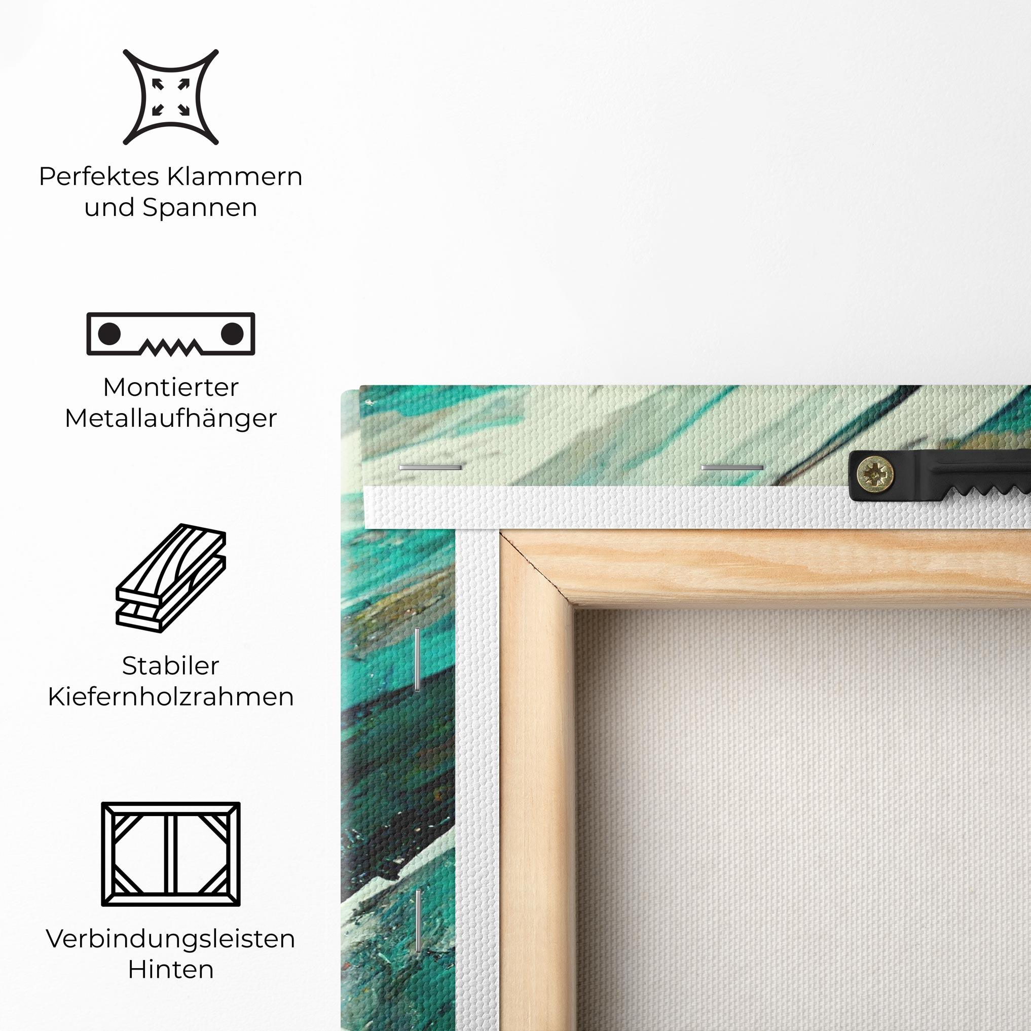 Leinwandbild Abstract Green Artwork mockup 5