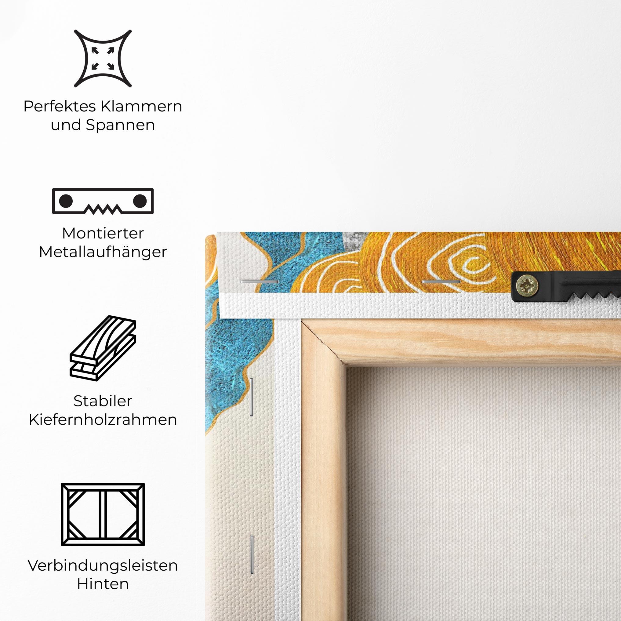 Leinwandbild Abstract Grey Face 1 mockup 5