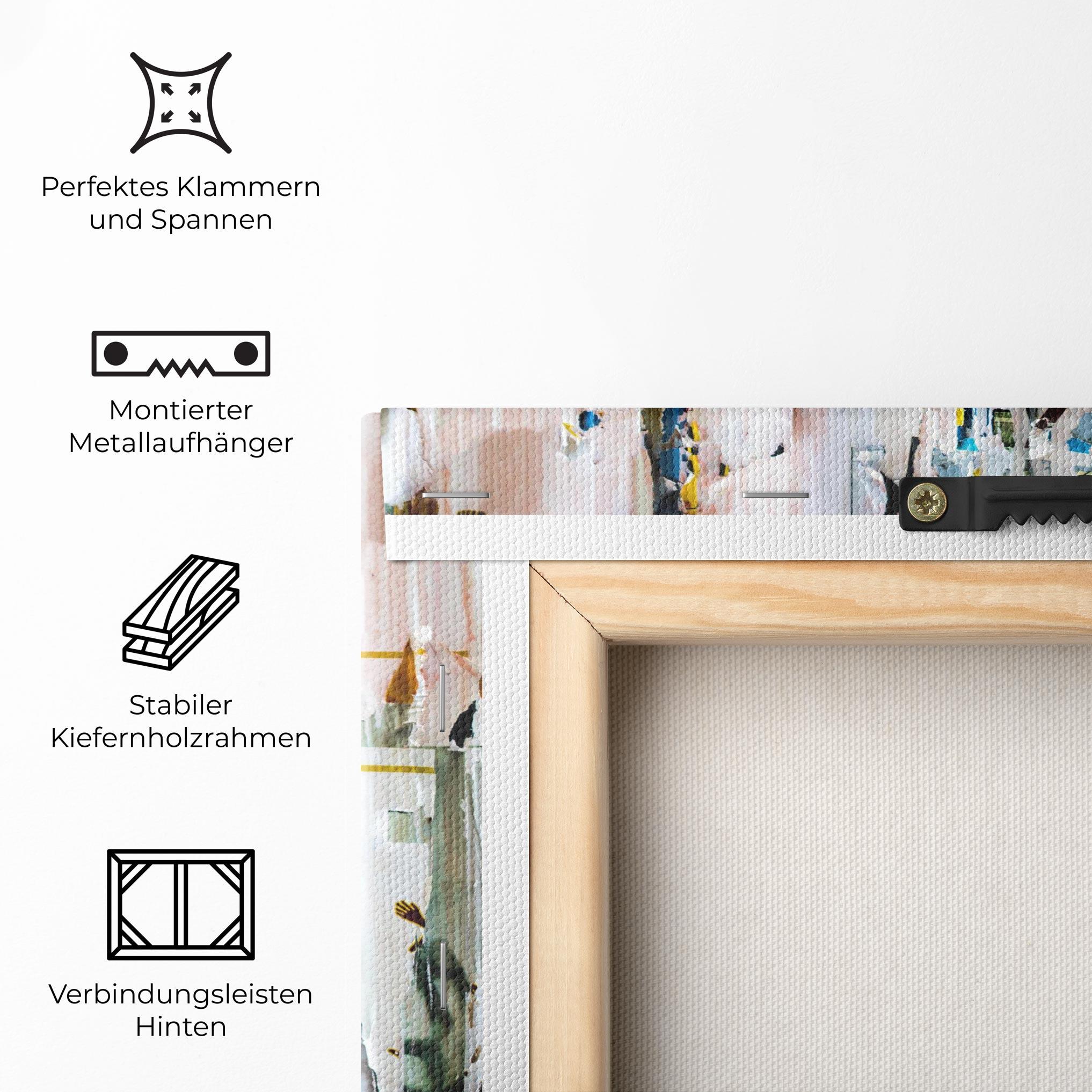 Leinwandbild Abstract Torn Paper mockup 5