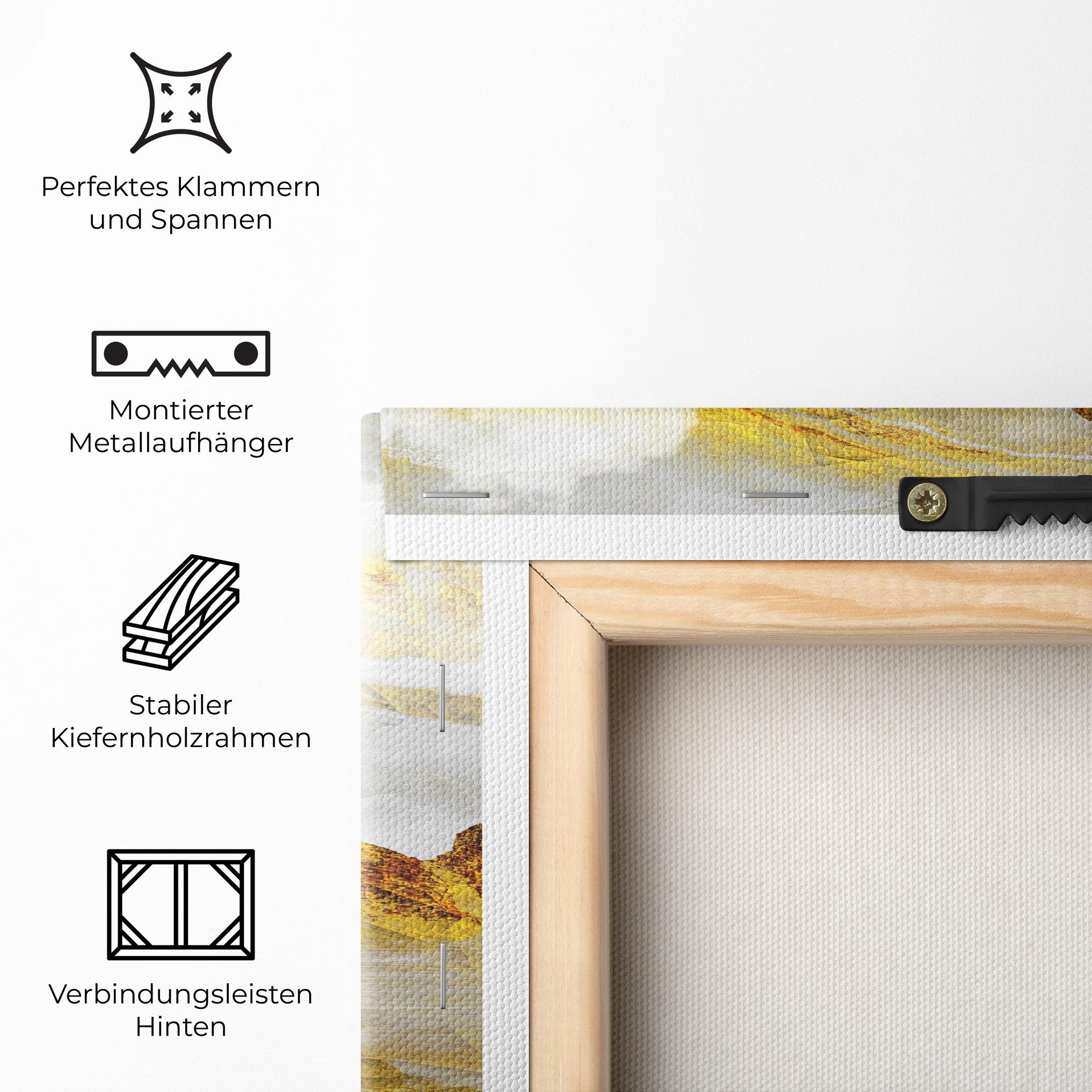 Leinwandbild Gold Mountains Abstract mockup 5