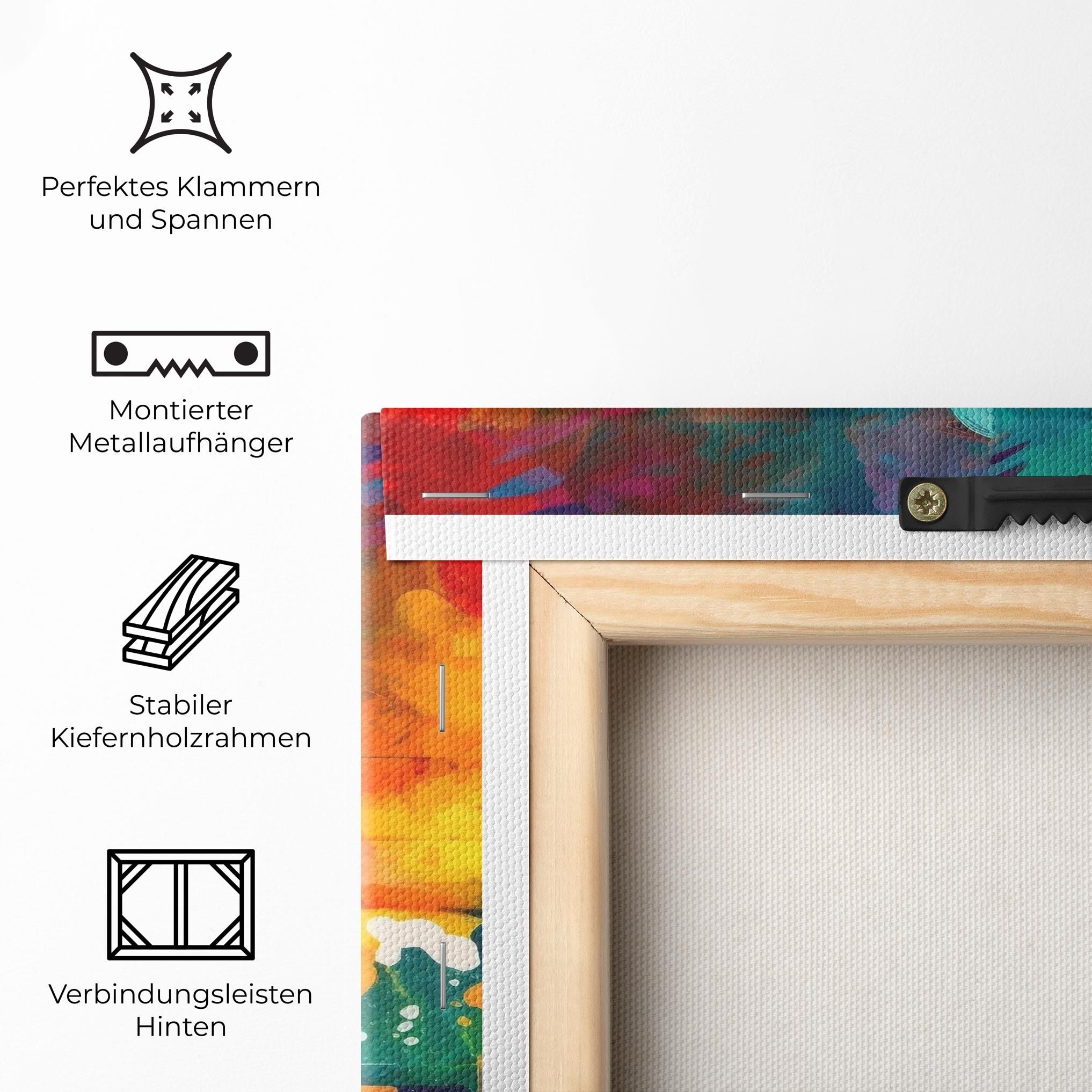 Vibrant Colors On Blue Background mockup 5