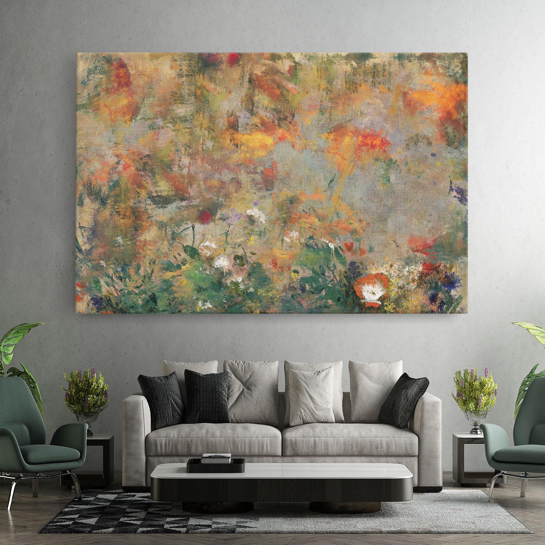 Leinwandbild Abstract Flowers mockup 7