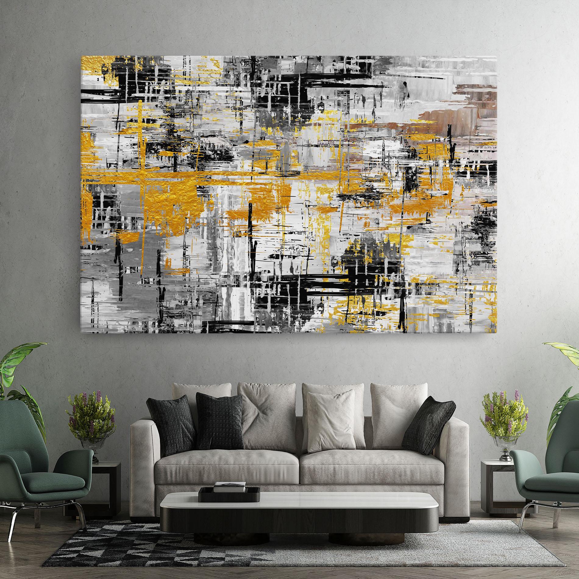 Leinwandbild Abstract Mix Color mockup 7