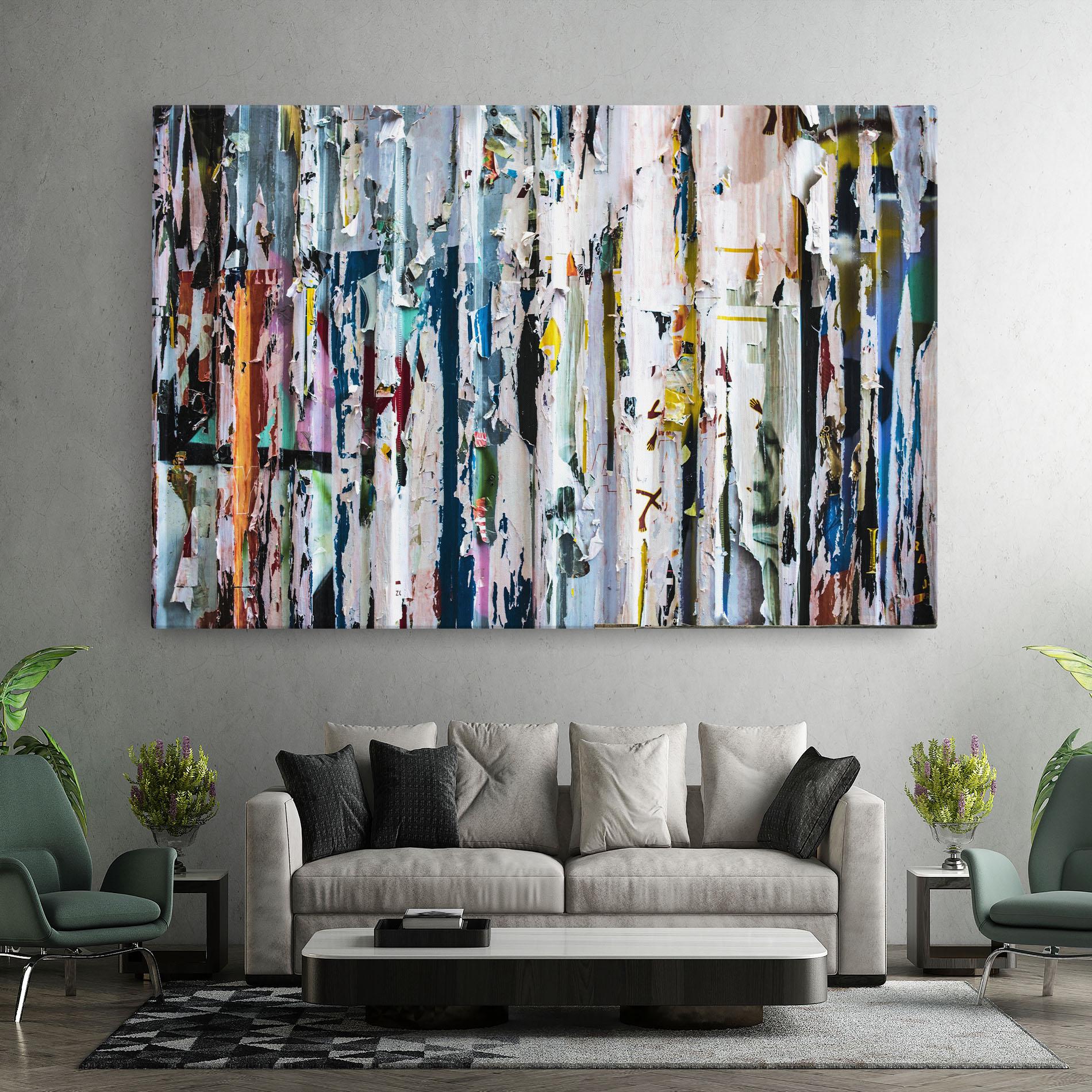 Leinwandbild Abstract Torn Paper mockup 7