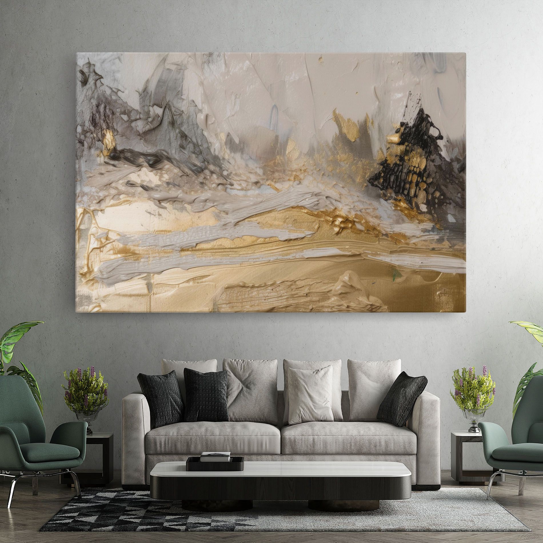 Abstract White Waves mockup 7